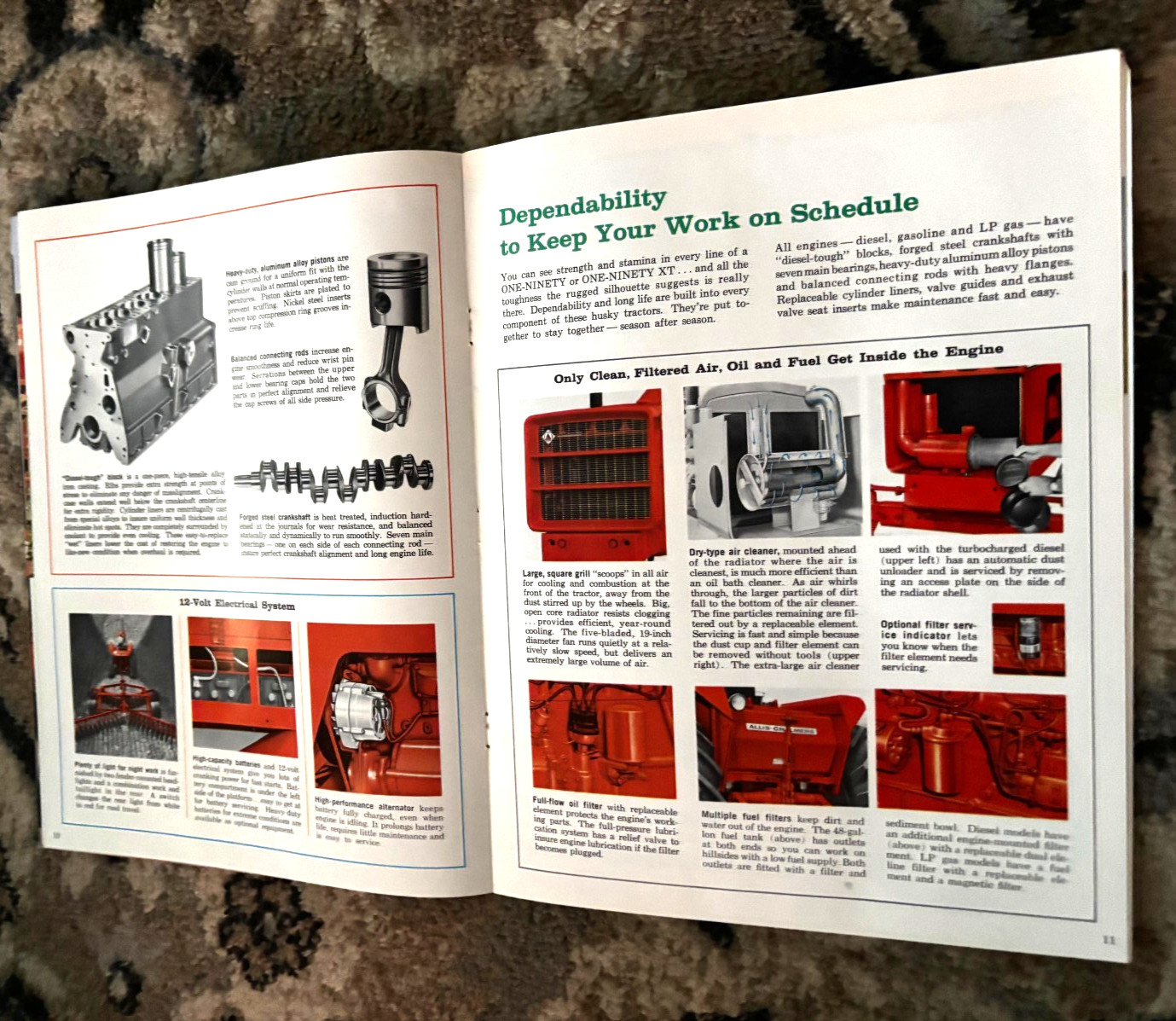 Allis Chalmers 190XT 190 Tractor For 1967 Brochure DCPA26