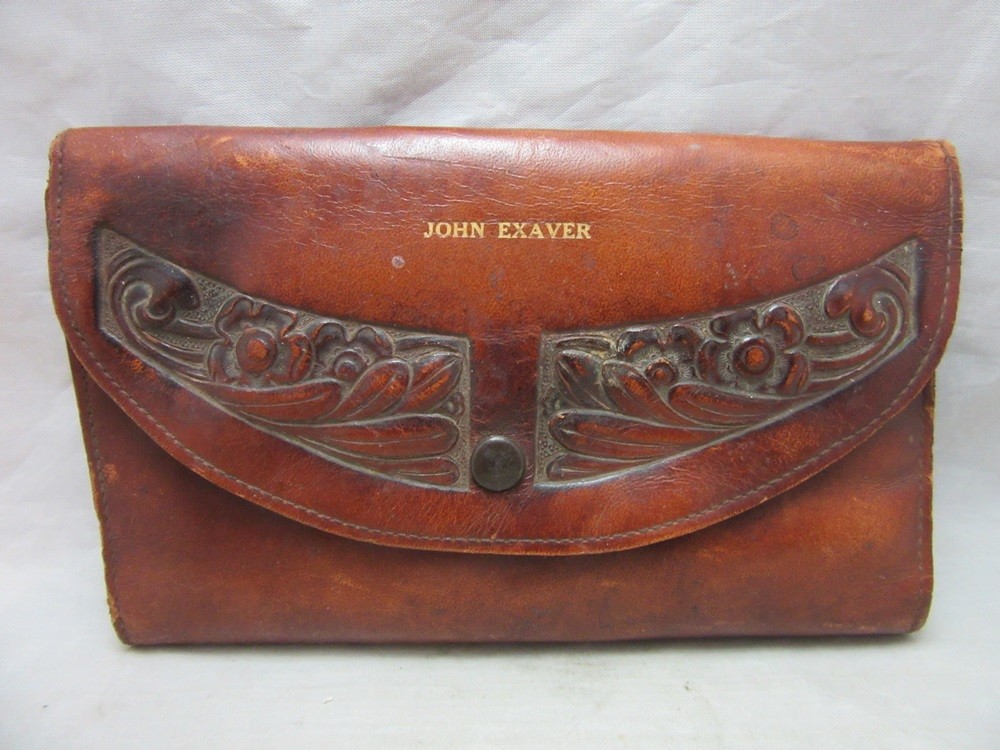 Farmers Mutual Liability Co. advertising leather case for punches