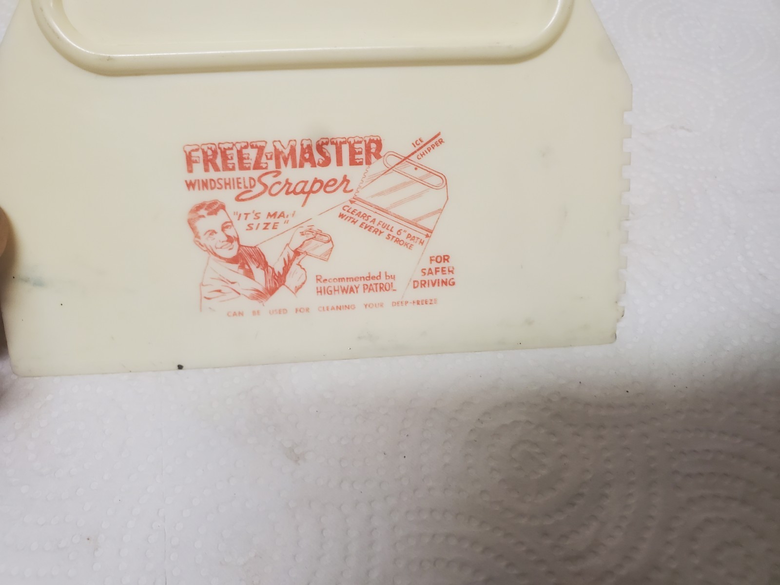6″ Plastic Scraper Sumner Packing Company Sumner Iowa Seasons Greetings