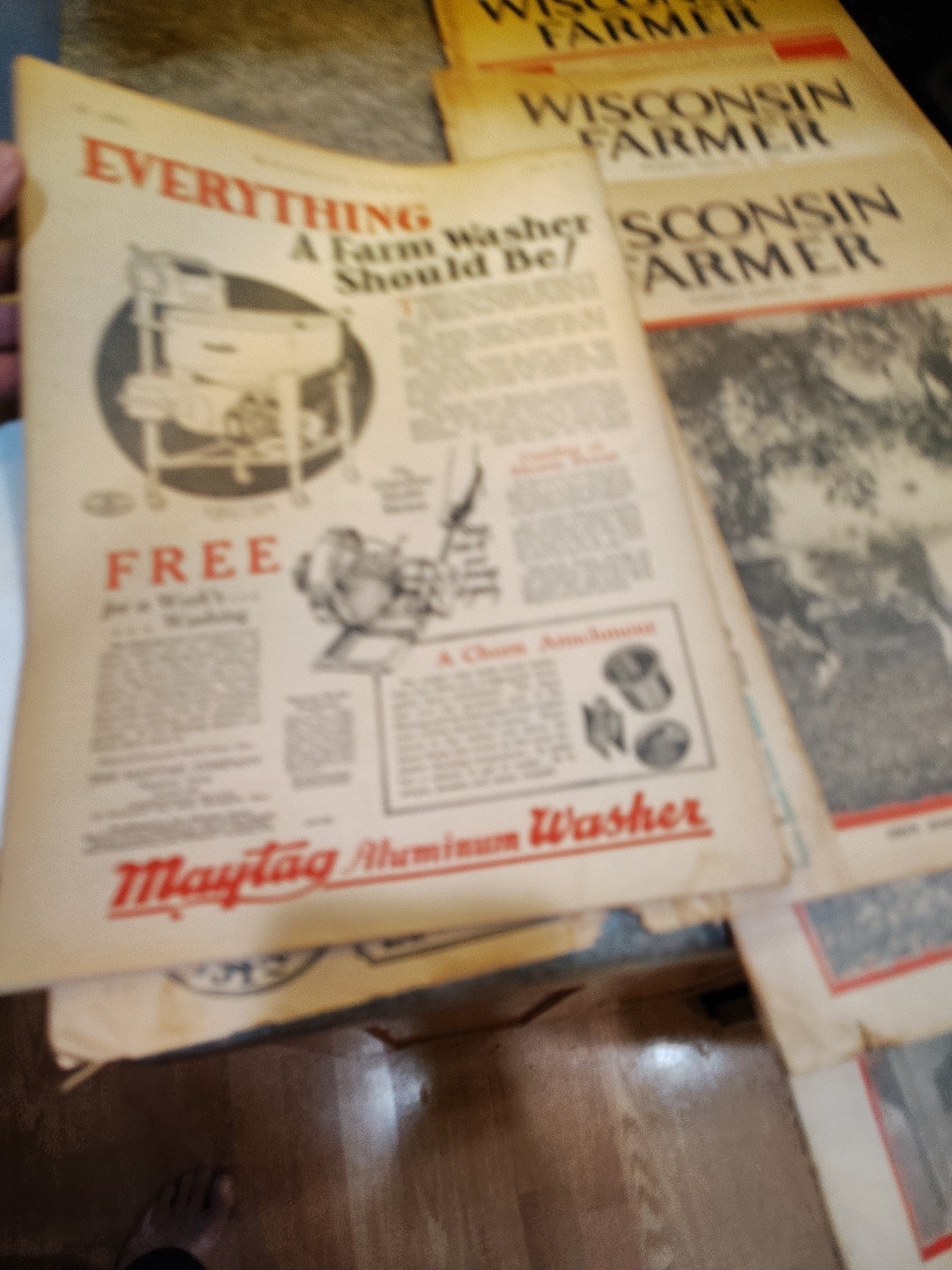 Lot Of 7 – 1929 Wisconsin Farmer Magazines Newspapers Rare