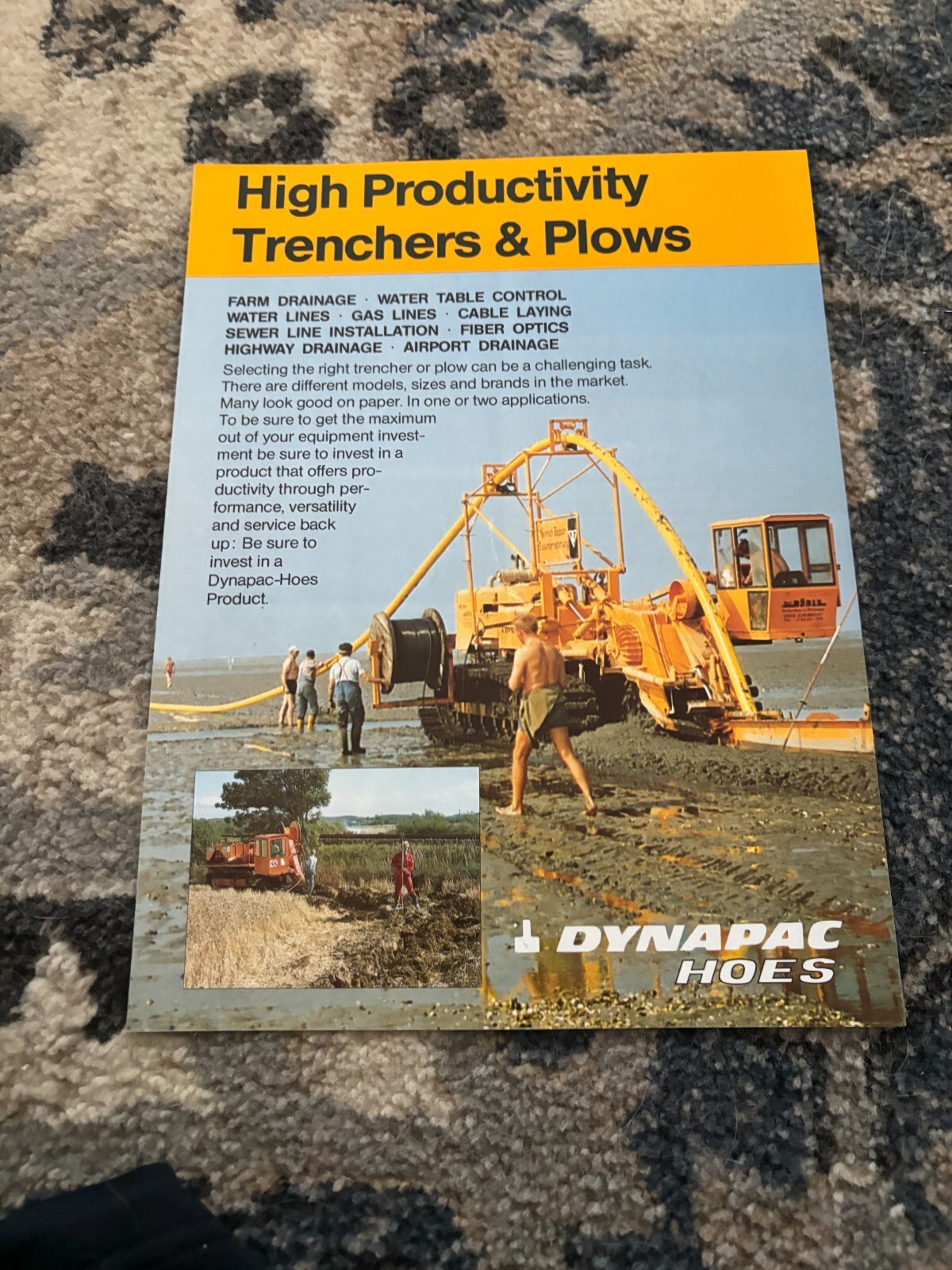 Dynapac Hoes Tranchers & Plows Brochure FCCA25