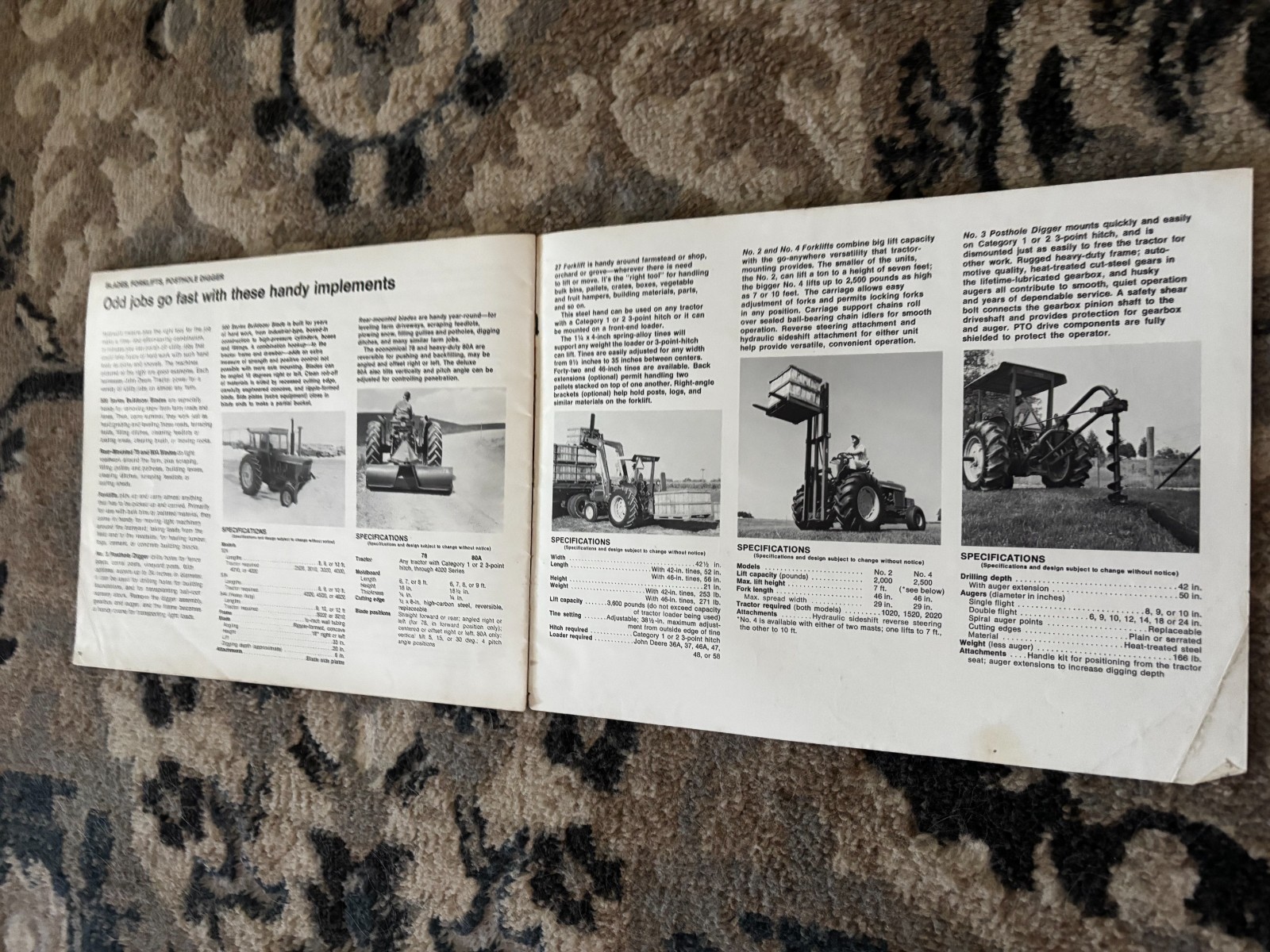 John Deere Material Handling & Feeding Equipment For 1971 Brochure DCPA26