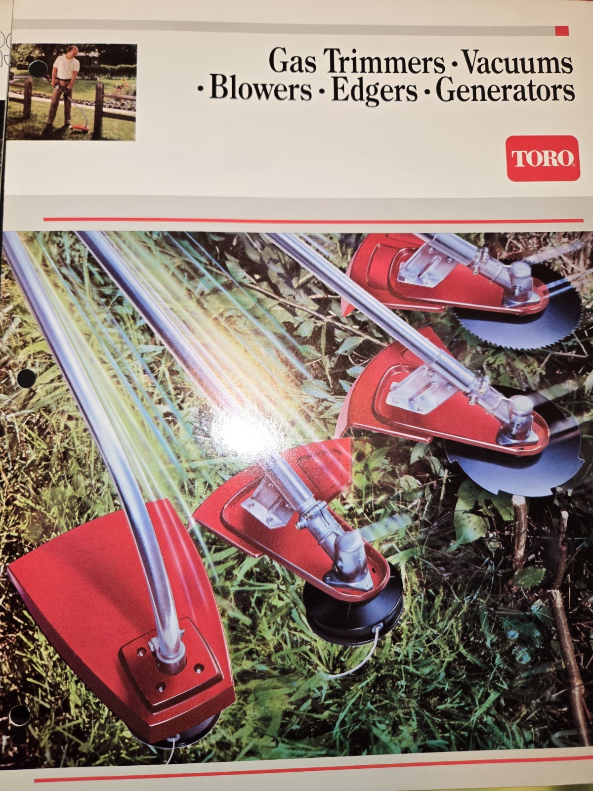 1987 TORO DEALERSHIP ADVERTISING 1987 FULL LINE MOWERS SNOW THROWER TRIMMERS ++