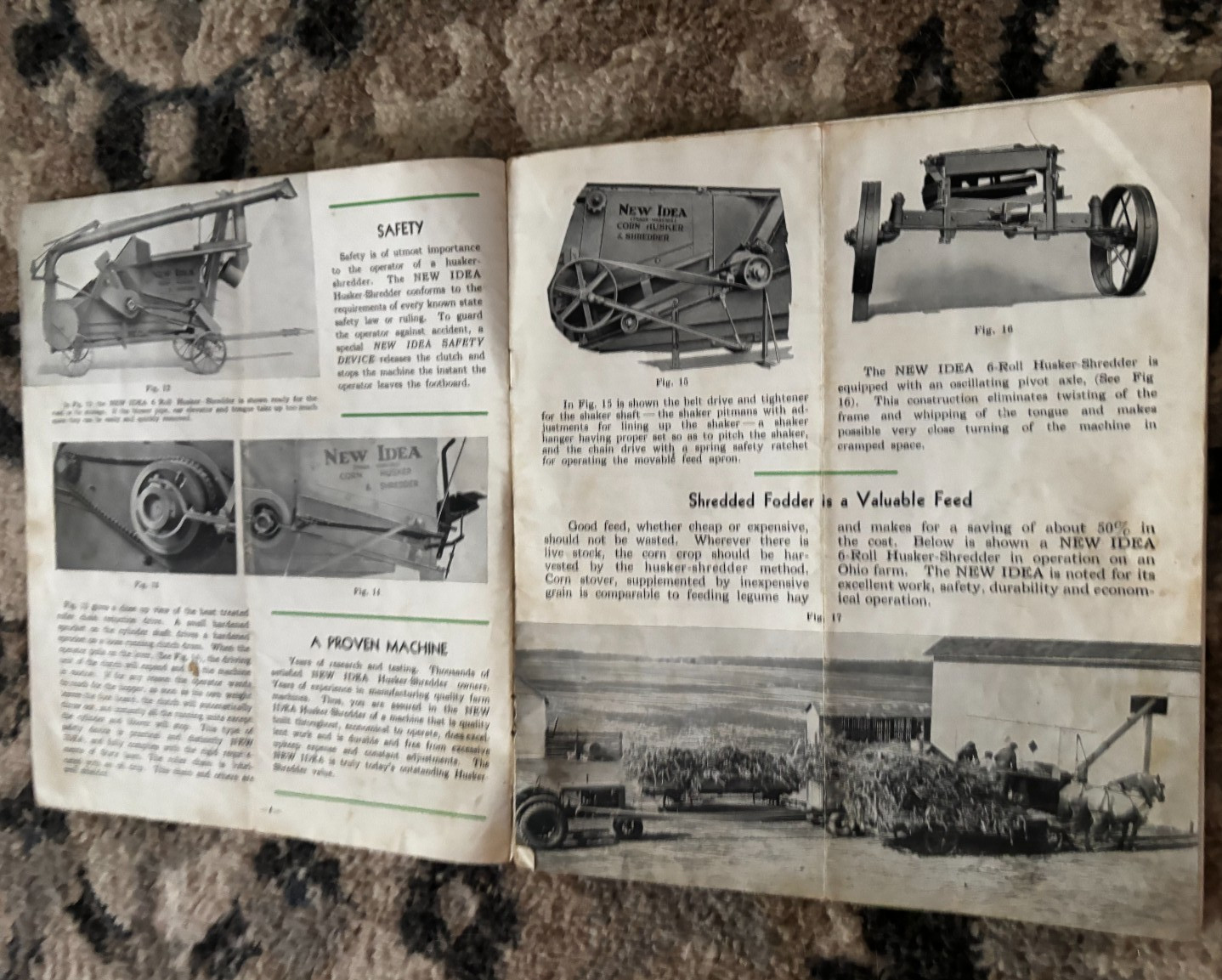 New Idea 6 Roll & Husker Shredder For 1937 Brochure DCPA26