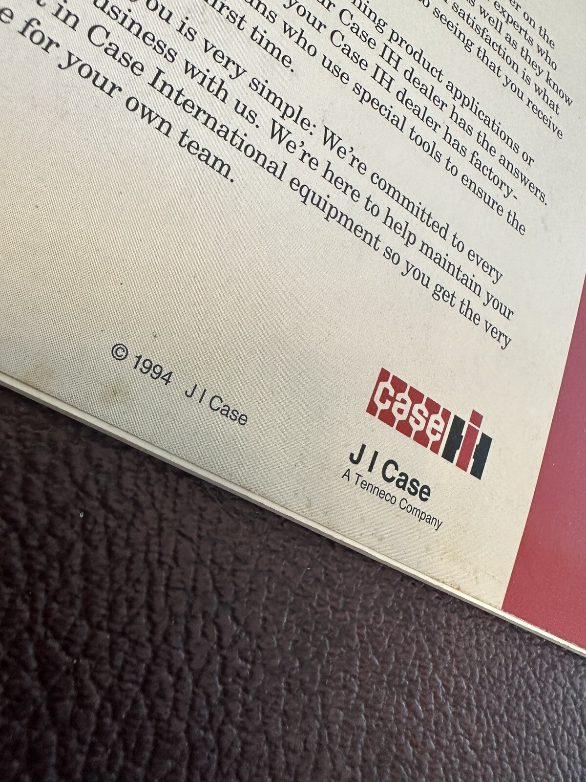 Case International 1994Buyers Guide