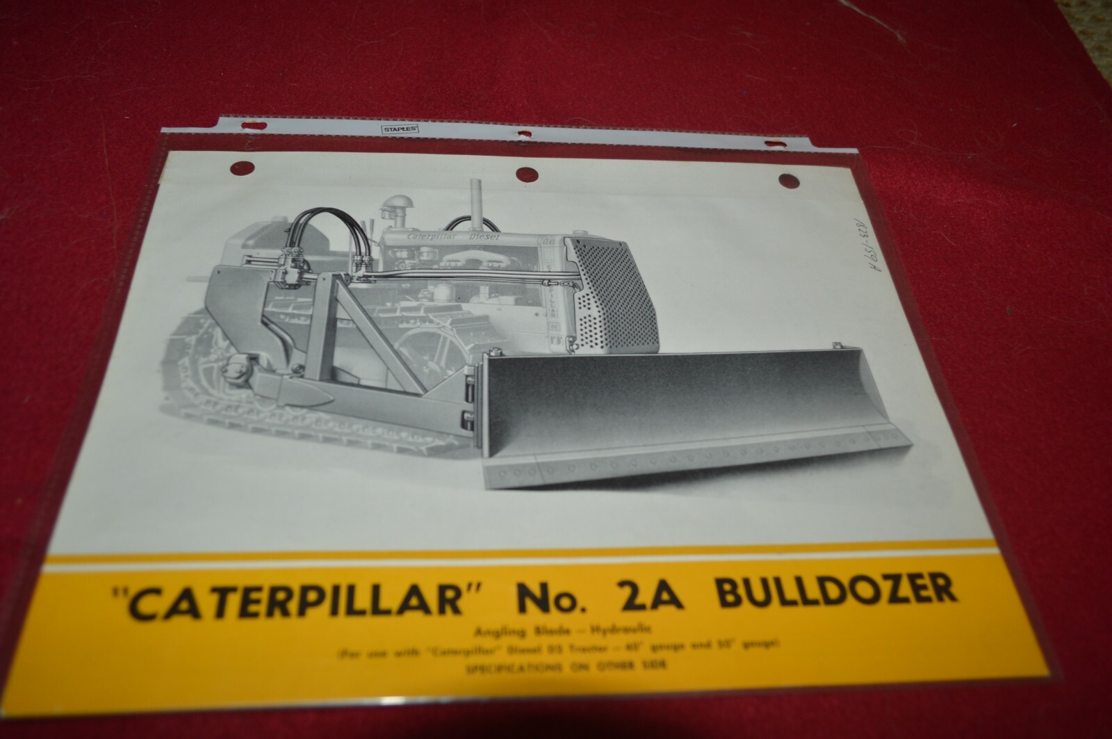 Caterpillar 2A Bulldozers For Dealer’s Brochure AMIL16 AAA