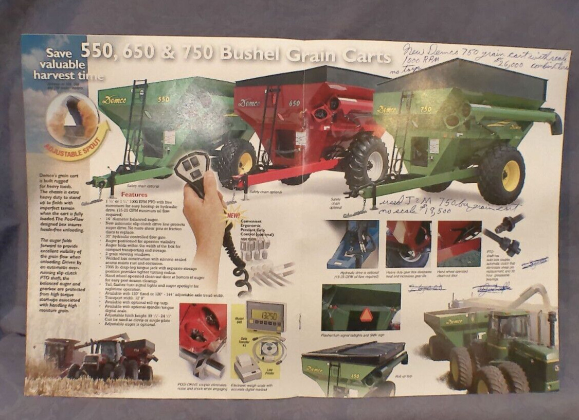 Demco The “King” Of Wagons And Grain Carts Sales Brochure