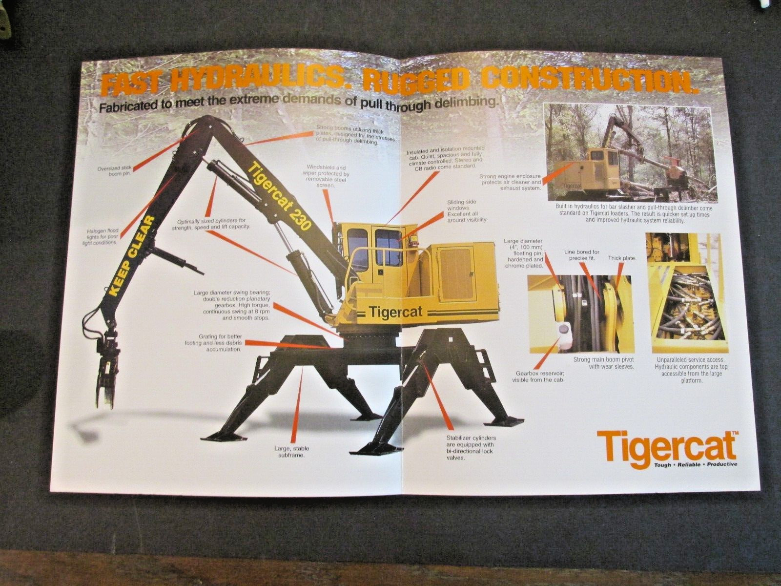 TIGERCAT 230/240 Series Loaders Dealer Paris Ontario Canada Ad Brochure