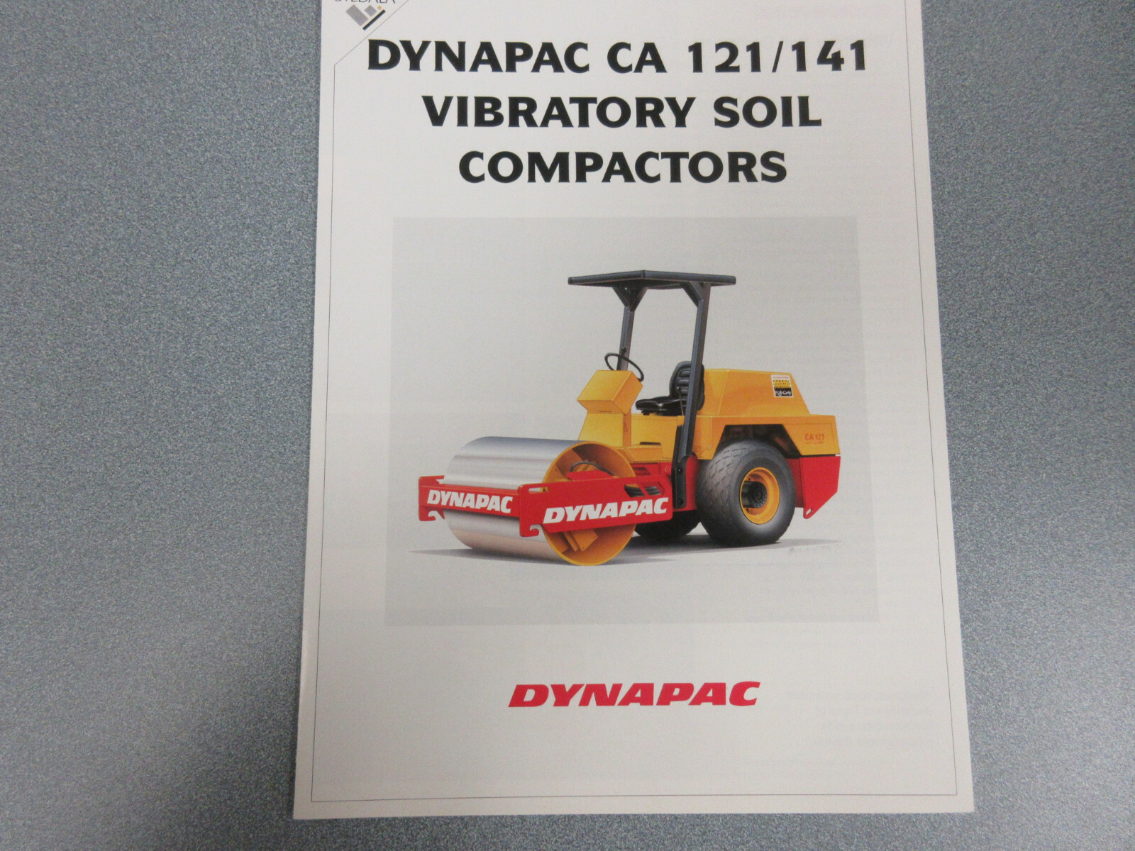 Dynapac CA 121/141 Roller Compactor Brochure 4 Page