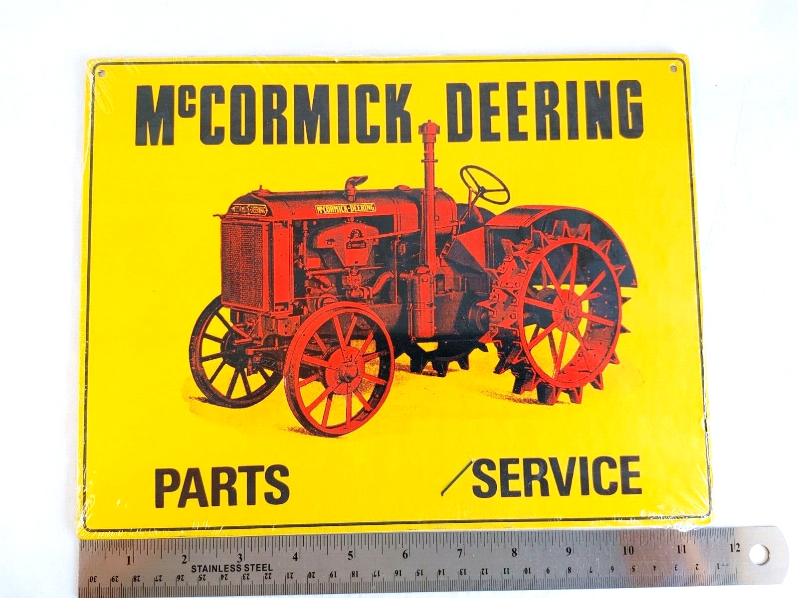 McCormick Deering Parts Service Cardboard Sign 11.75″ x 9″ #17657