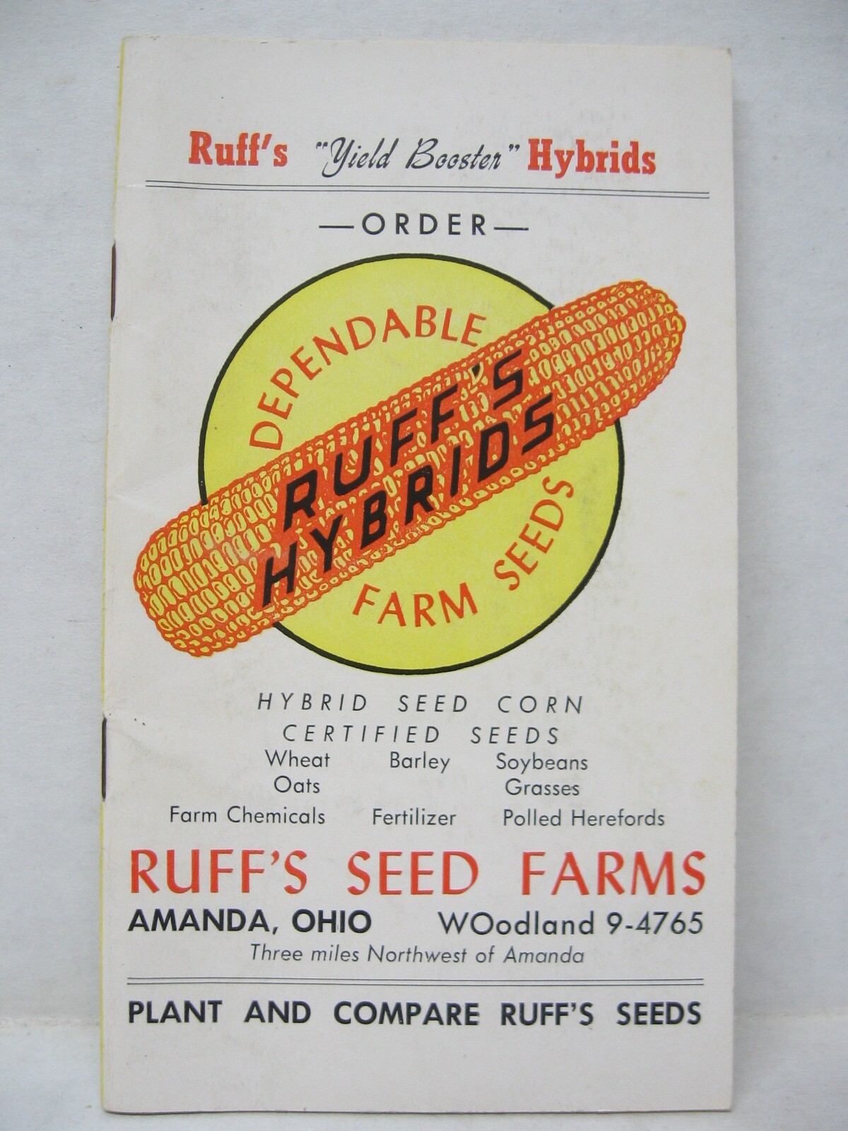 Vintage Ruff’s Hybrids Farm Seeds Note Book Amanda OH