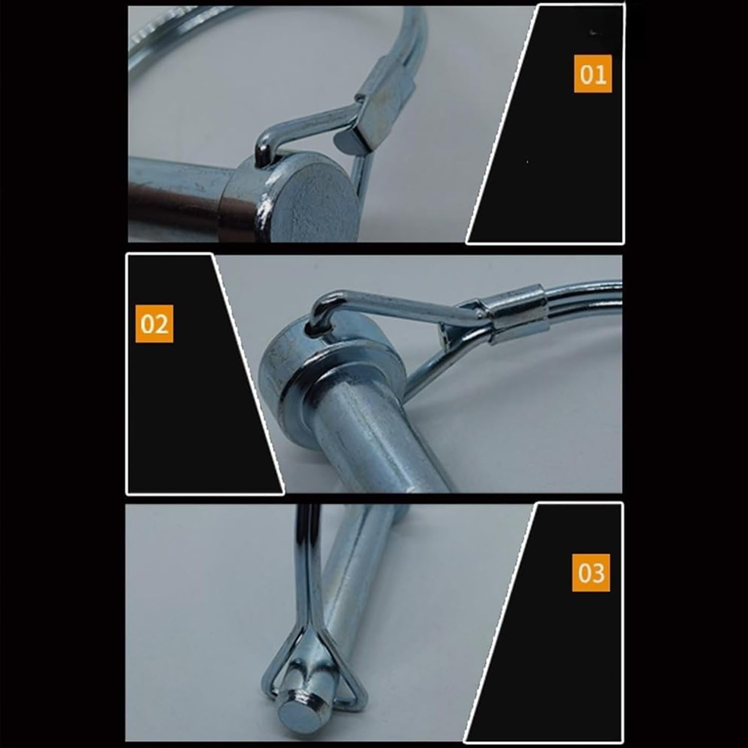 Sunnyway 2 Pack 5/16in Trailer Hitch Pin 4 Inch Cable