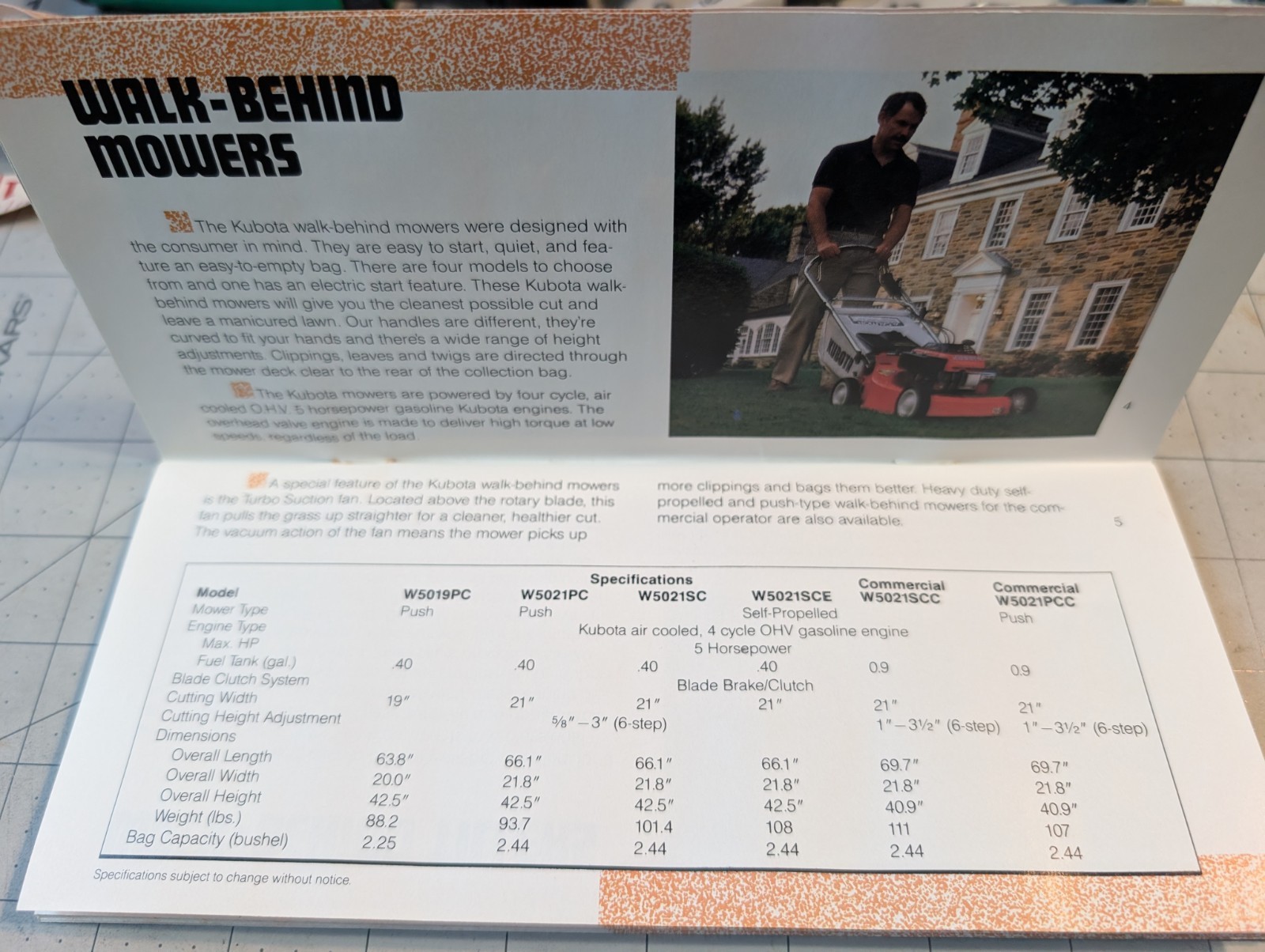 Kubota 1990 Full Line Sales Brochure 35 Pages