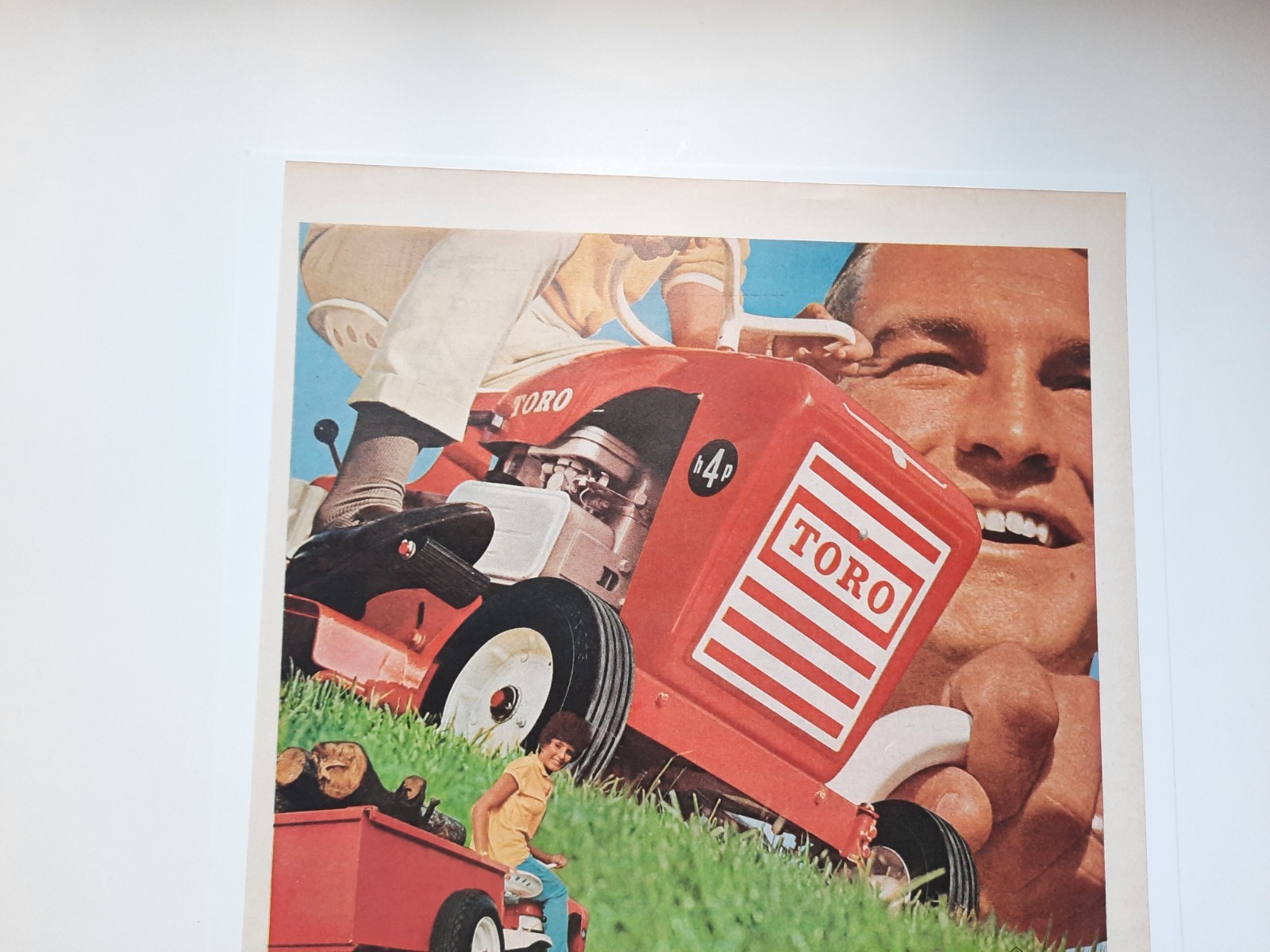 1967 Original Print Ad TORO 4-HP Lawn & Garden Tractors