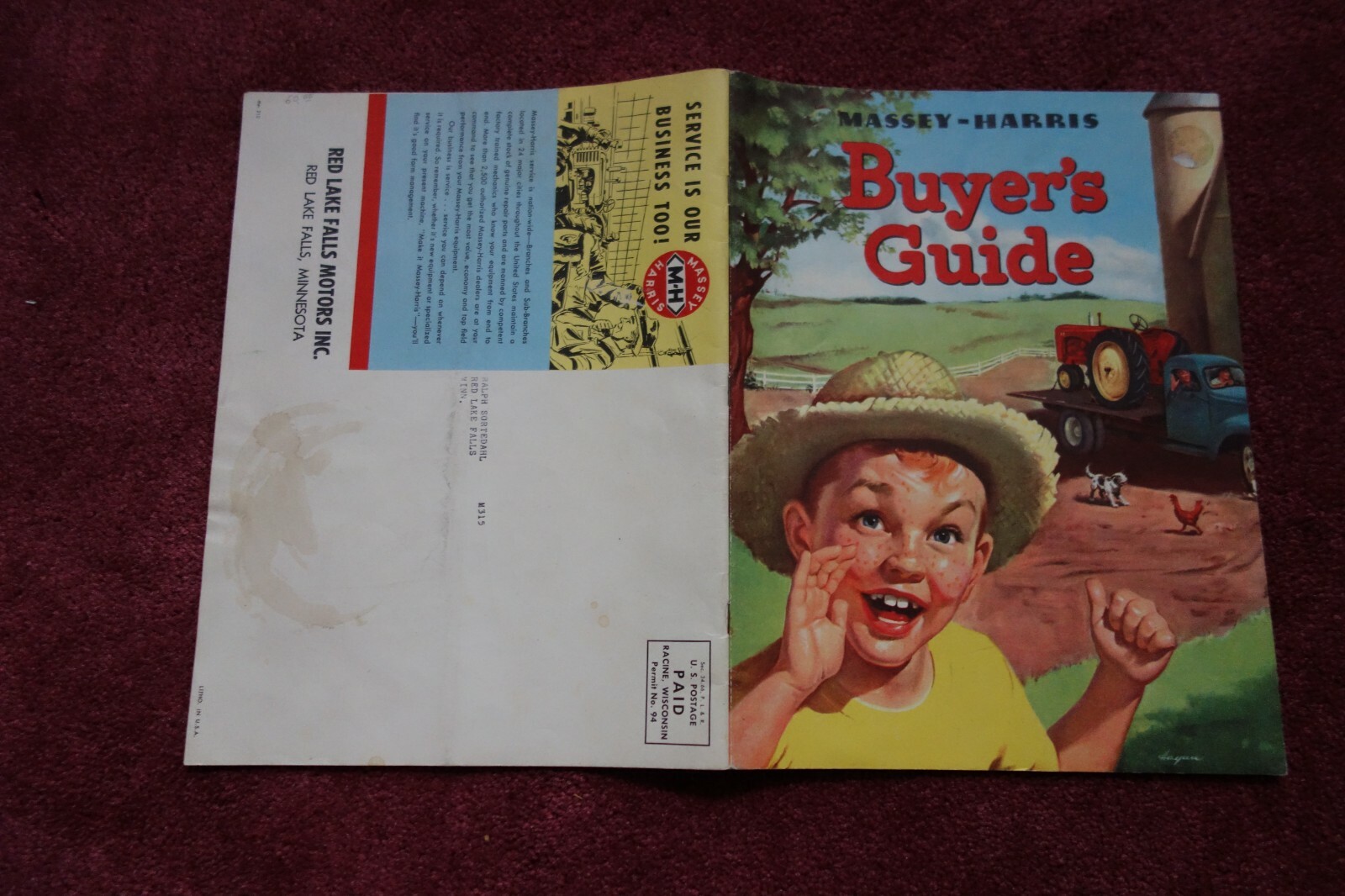 MASSEY HARRIS Tractors Buyer’s guide Illustrated Full Color CATALOG