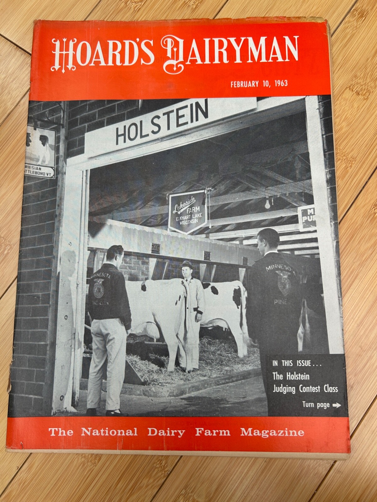 FEB 10 1963 HOARD’S DAIRYMAN DAIRY FARM MAGAZINE HOLSTEIN JUDGING CONTEST CLASS