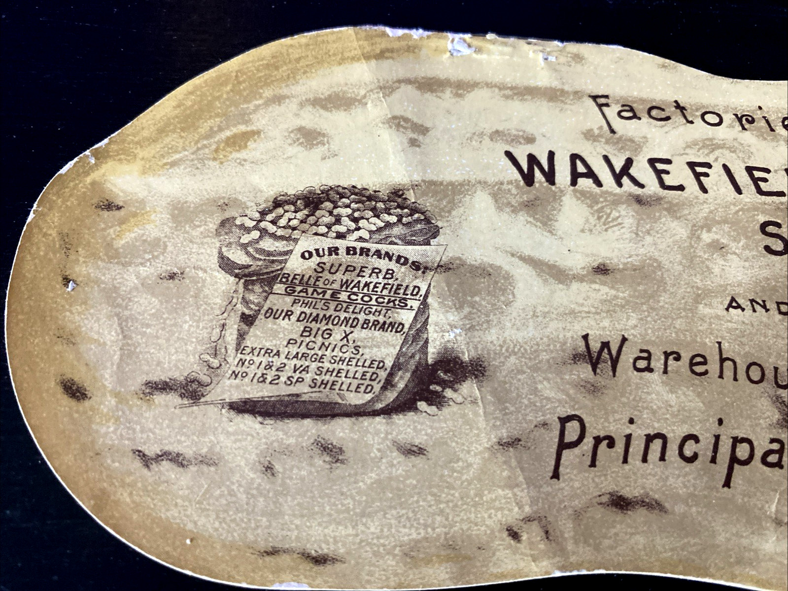 Rare 1904 The Bain Peanut Company Wakefield Virginia Advertising Brochure 8″x3″