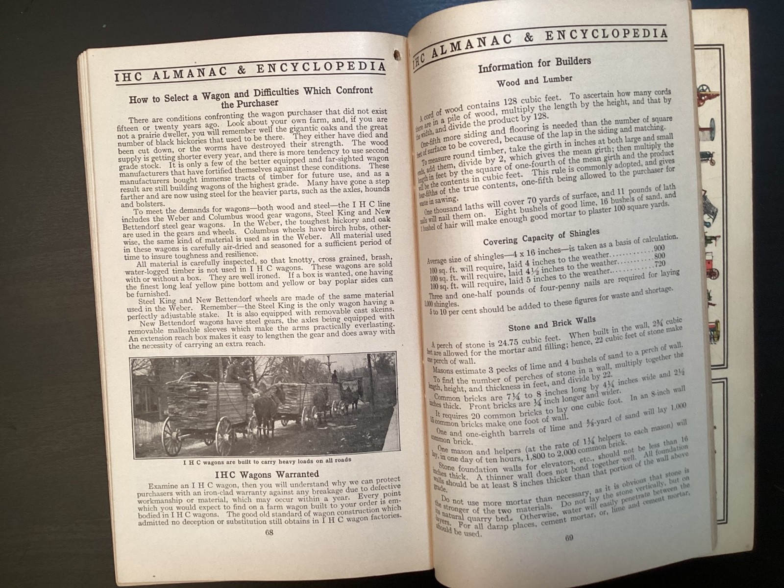 1913 INTERNATIONAL HARVESTER Lines Farmer’s ALMANAC and Encyclopedia