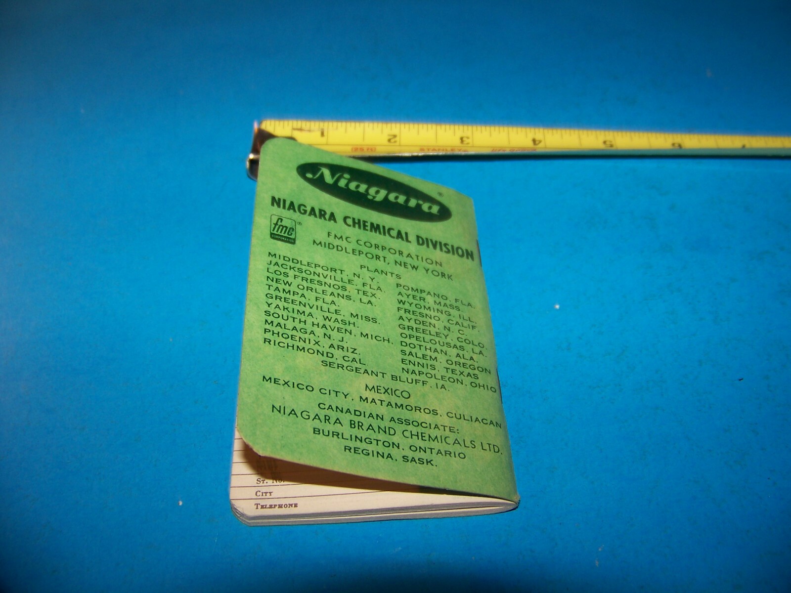 Niagara Brand Farmers “Daily Reminder” Memo Booklet Vintage 1968