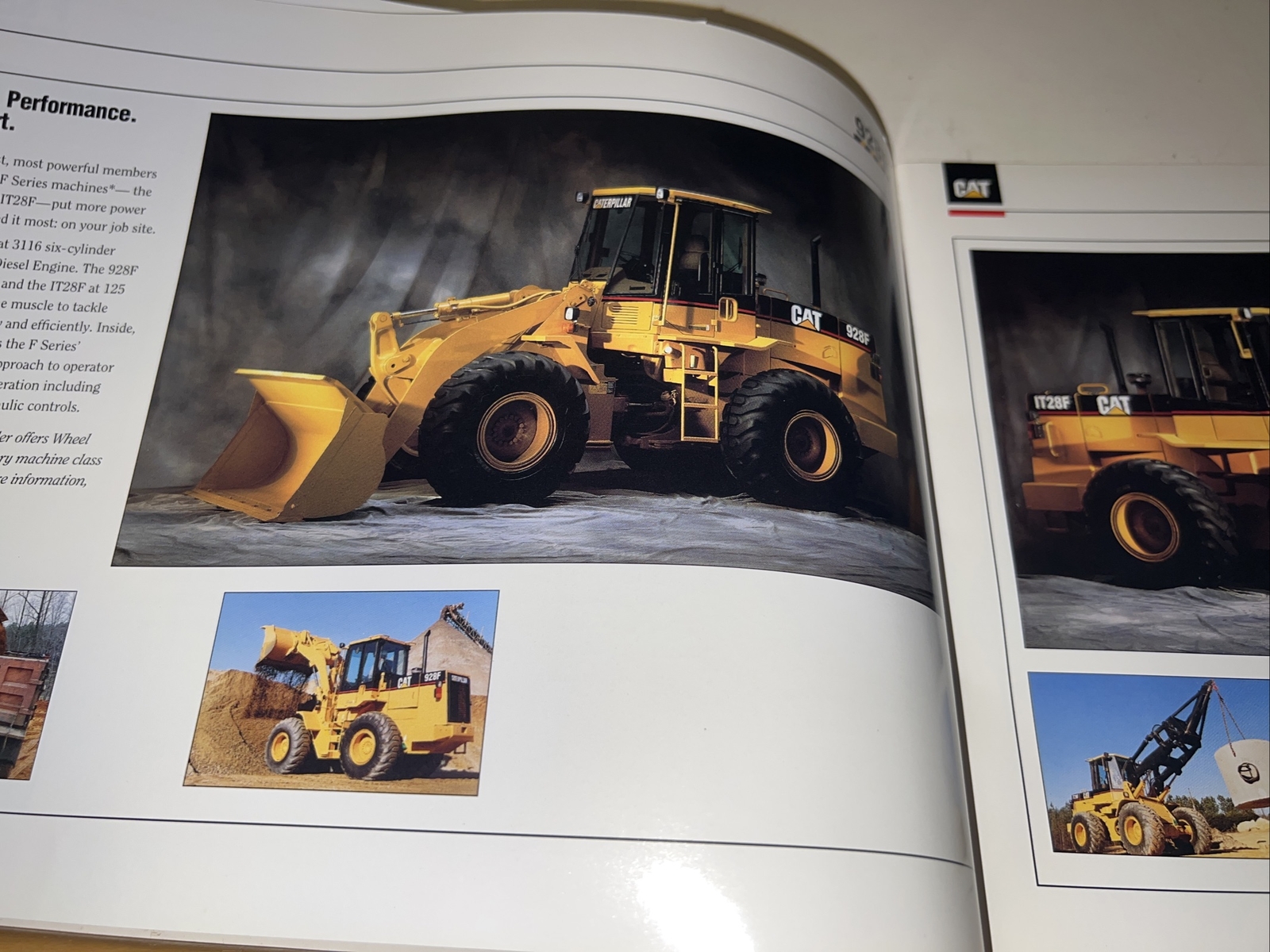 Cat F Series Wheel Loader Sales Brochure Caterpillar 1993 10 Pages DF