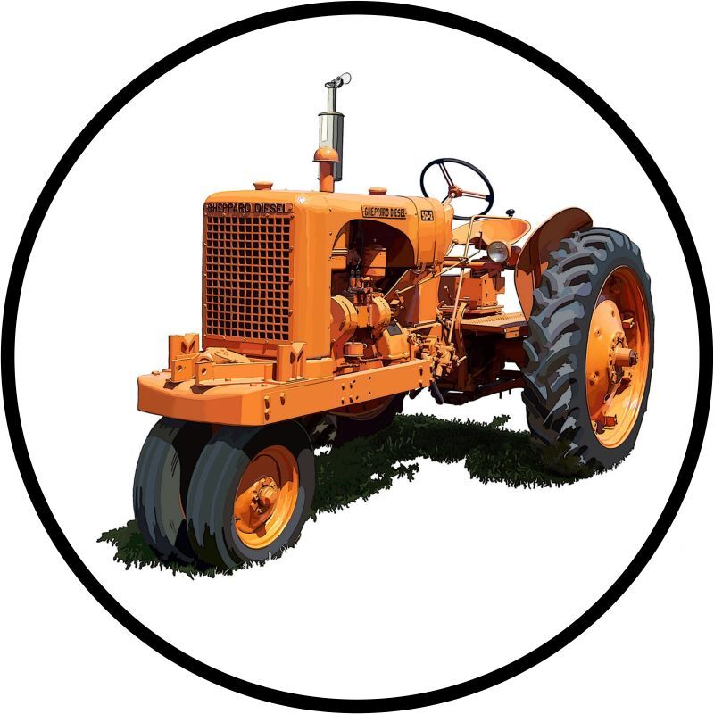 Sheppard Diesel SD-2 Tractor NEW Metal Sign 28″ Dia. Round AMERICAN STEEL