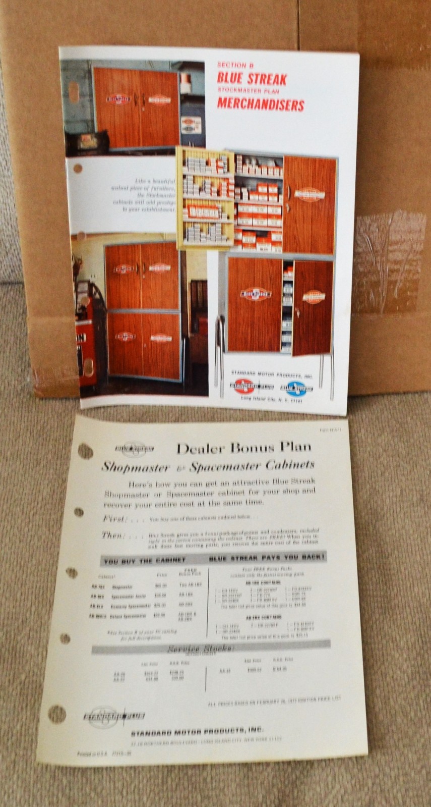 VTG 1972 Standard Blue Streak Stockmaster Plan Catalog & Dealer Bonus