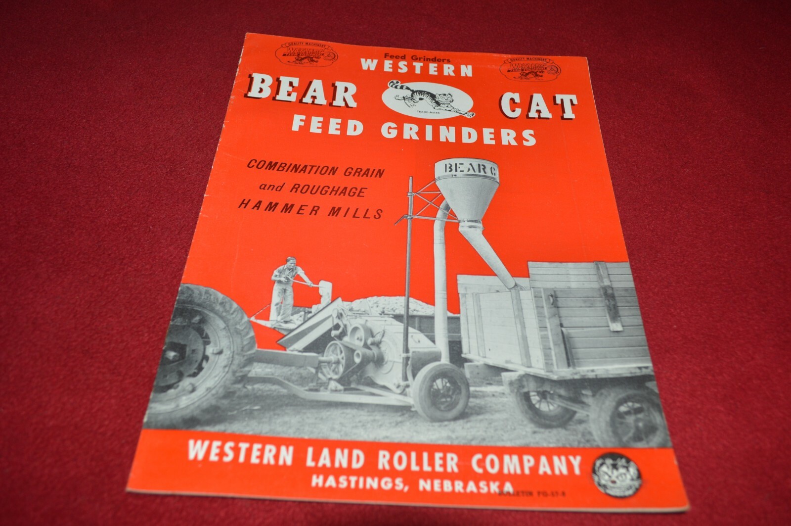 Western Bear Cat Feed Grinders Dealer’s Brochure YABE18