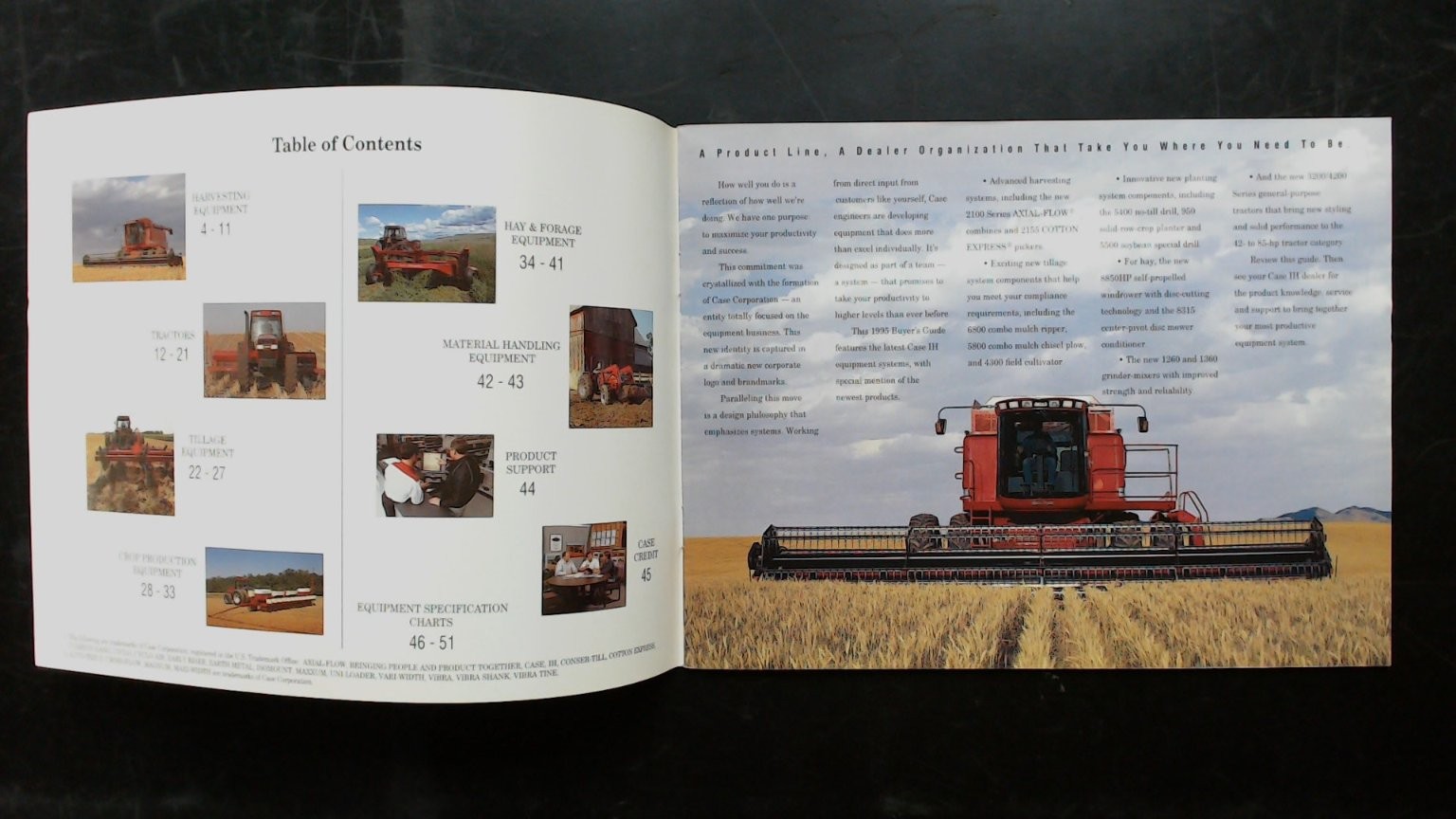 Case IH 1995 Buyer’s Guide Agriculture Brochure Vintage 8.5×11 Gray