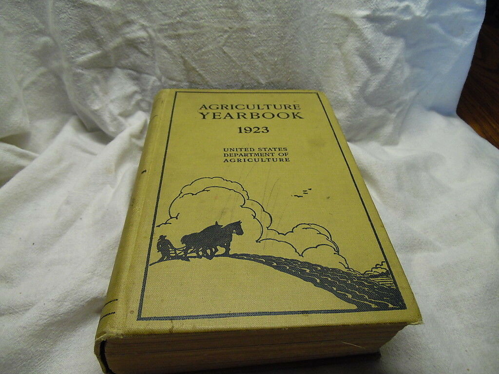 Vintage 1923 USDA Agriculture Yearbook Farming Charts Government Statistics