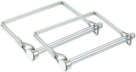 2 Pcs Trailer Coupler Pins, 1/4″ x 3.2″ (6.3mm x 80mm) Safety Wire Lock Hitch Pi