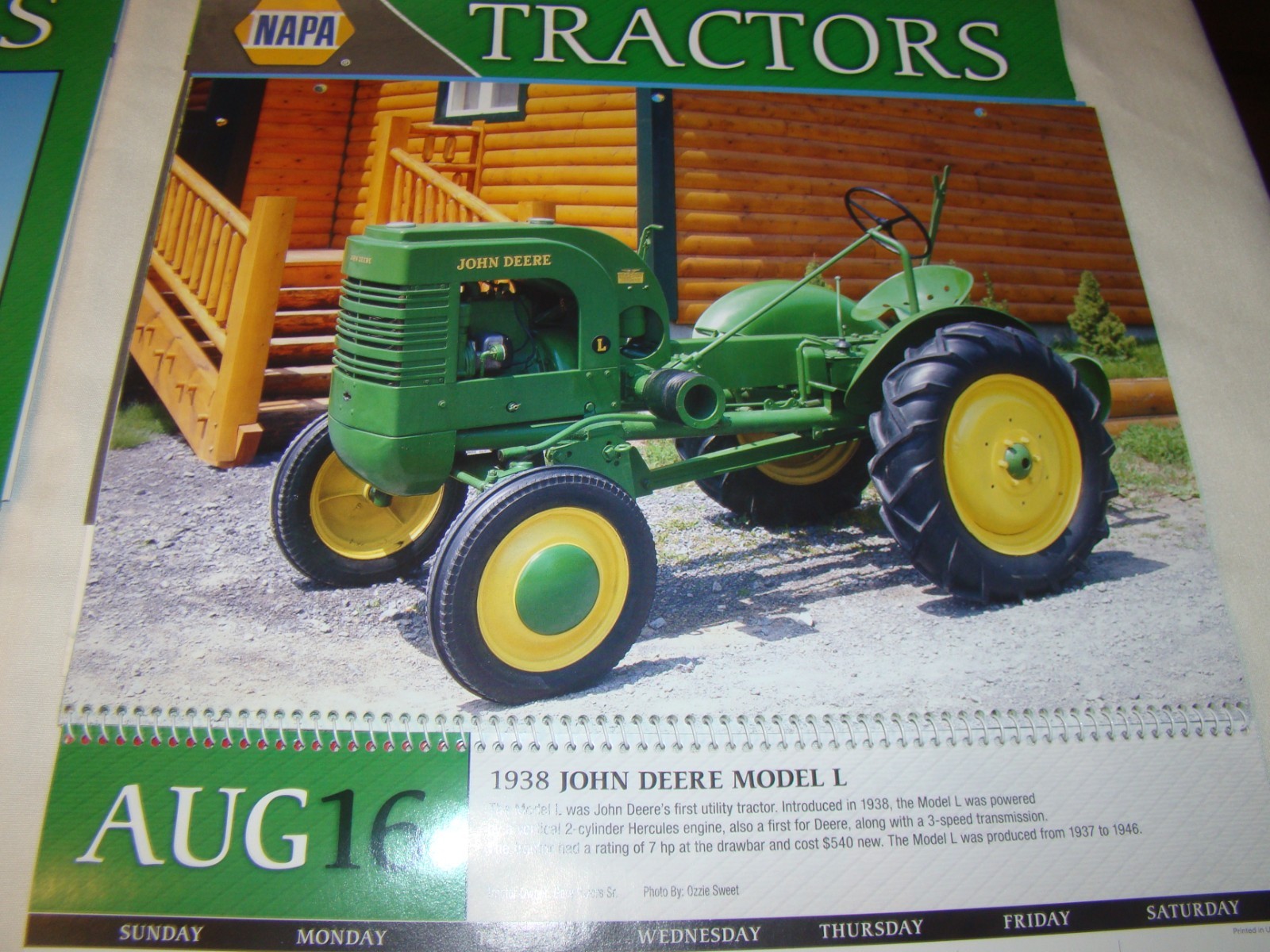 Lot of 4 2016 Napa Tractor Classics of Yesteryear Calendars Pittsgrove NJ 08318
