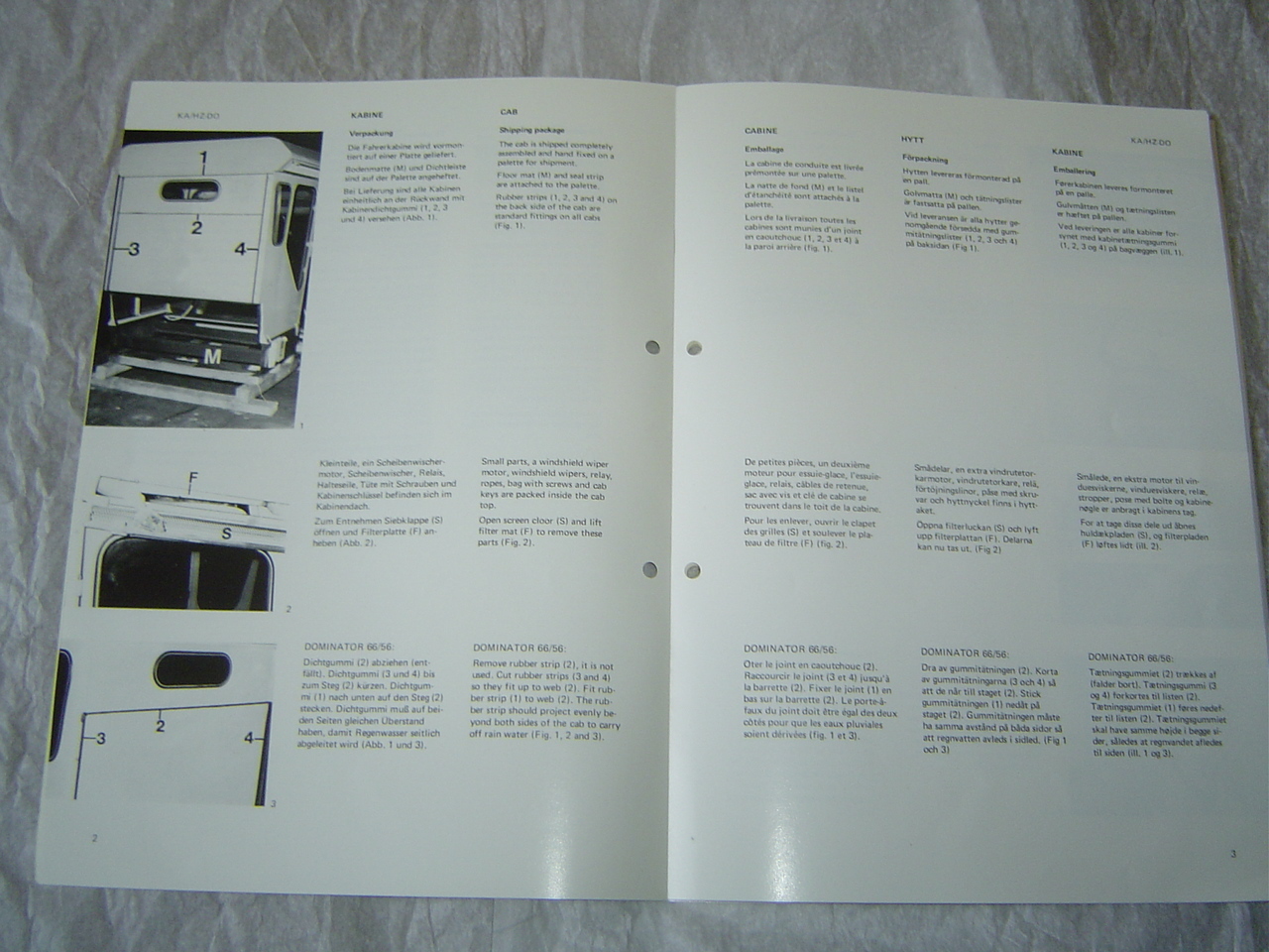 CLAAS combine cab air conditioning heating fitting instruction service manual