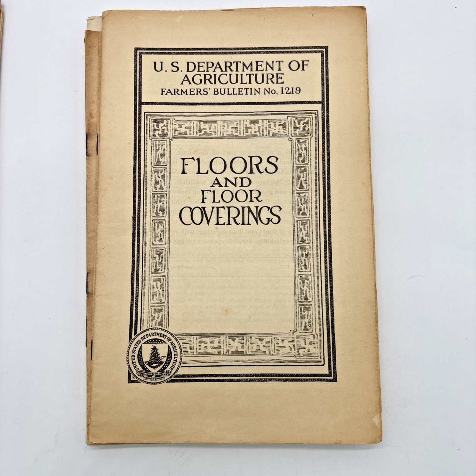 1898, 1900’s-1930’S U.S DEPARTMENT OF AGRICULTURE FARMERS’ BULLETINS LOT OF 14
