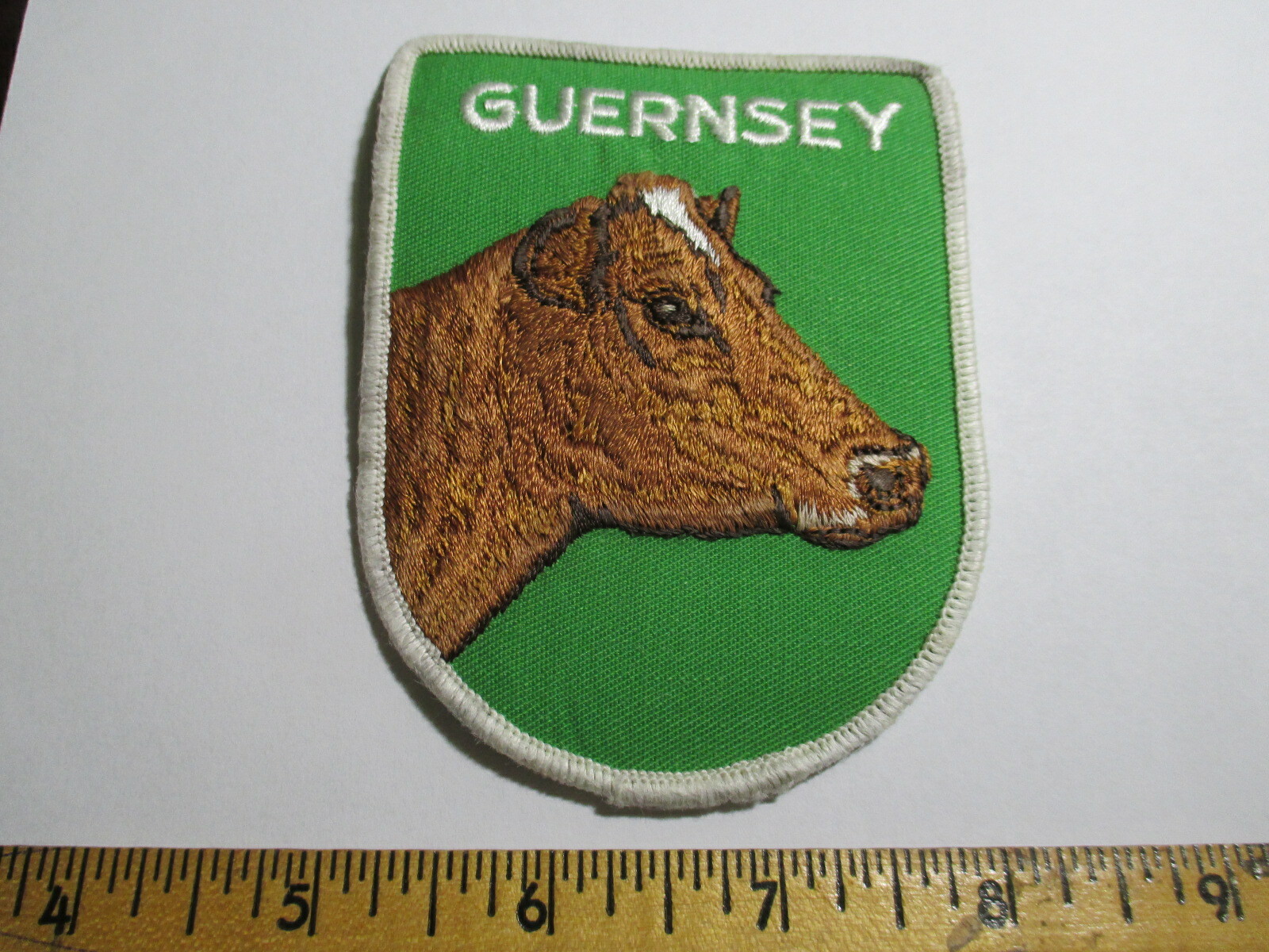 Guernsey Patch Cow Milk Dairy Agricultural Farming Animals NOS Vintage 80’s