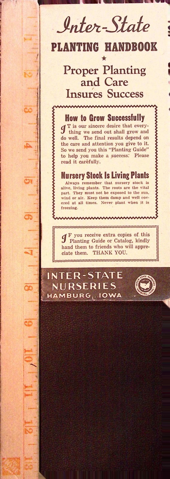 Interstate Planting Handbook Gardening Plant Brochure Inter-state Nursery Iowa