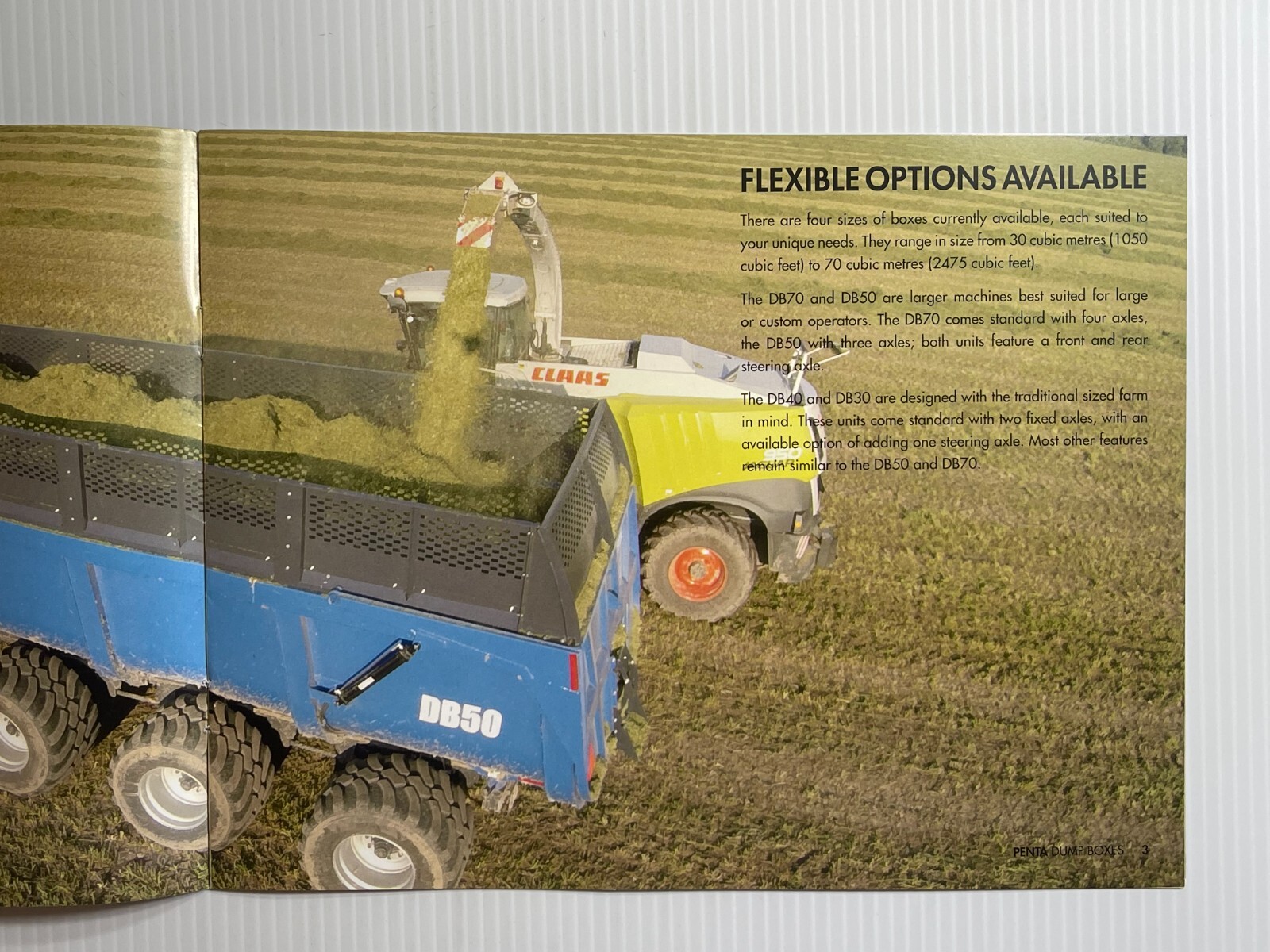 Penta DB70 Dump Boxes Sales Brochure *2010s* (Showroom Sales Book)
