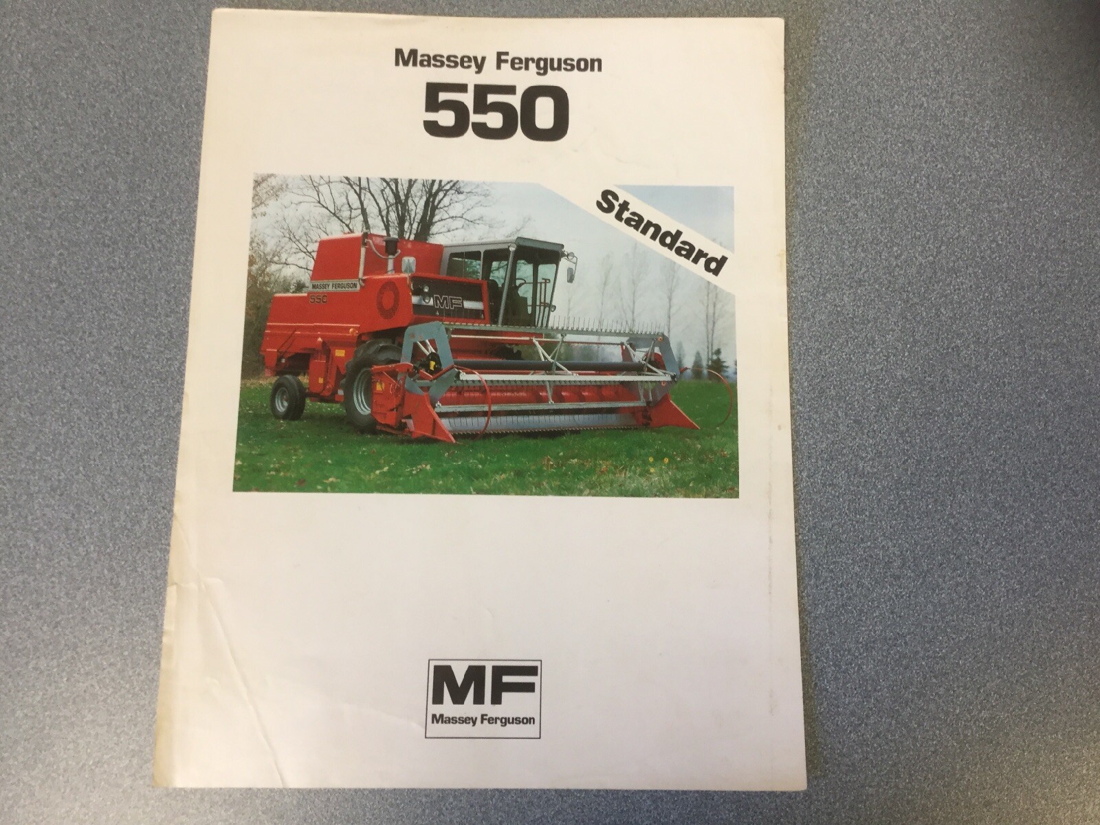 Massey Ferguson 550 Combine, Single Sheet, 1983