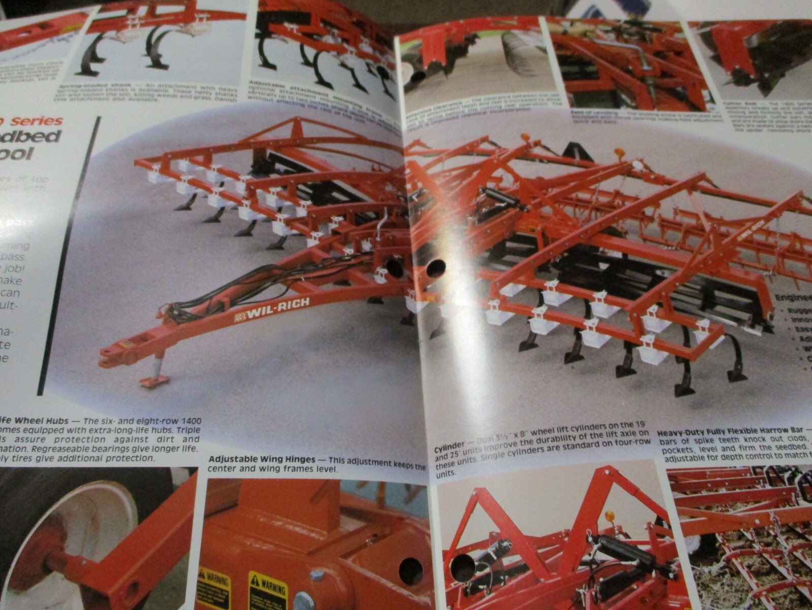 Wil-Rich 1400/1430 Seedbed Finisher, 1500 Stalkmaster Sales Brochures 3 items