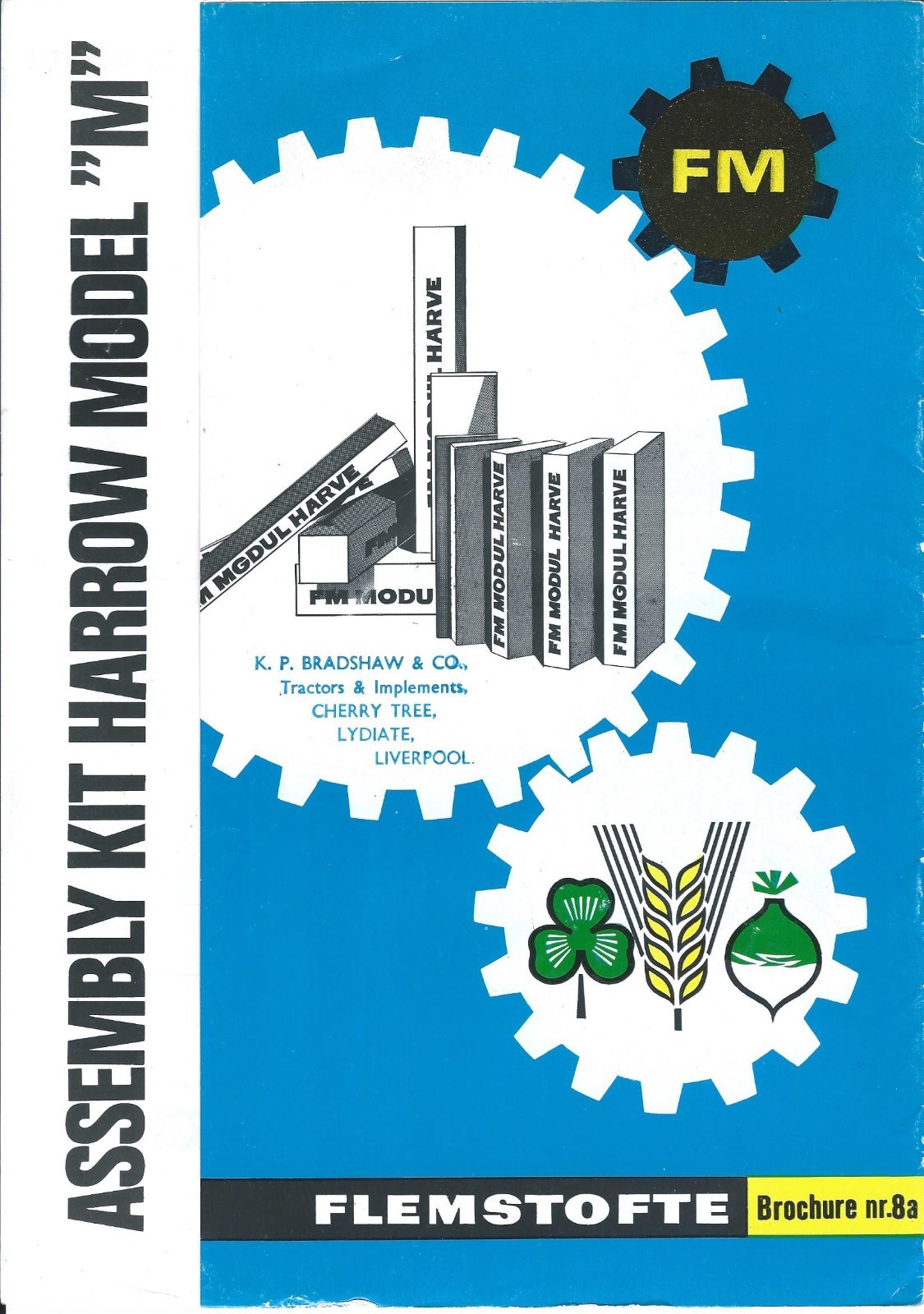 Farm Implement Brochure – Flemstofte – Model M – Harrow – c1970’s (F5645)