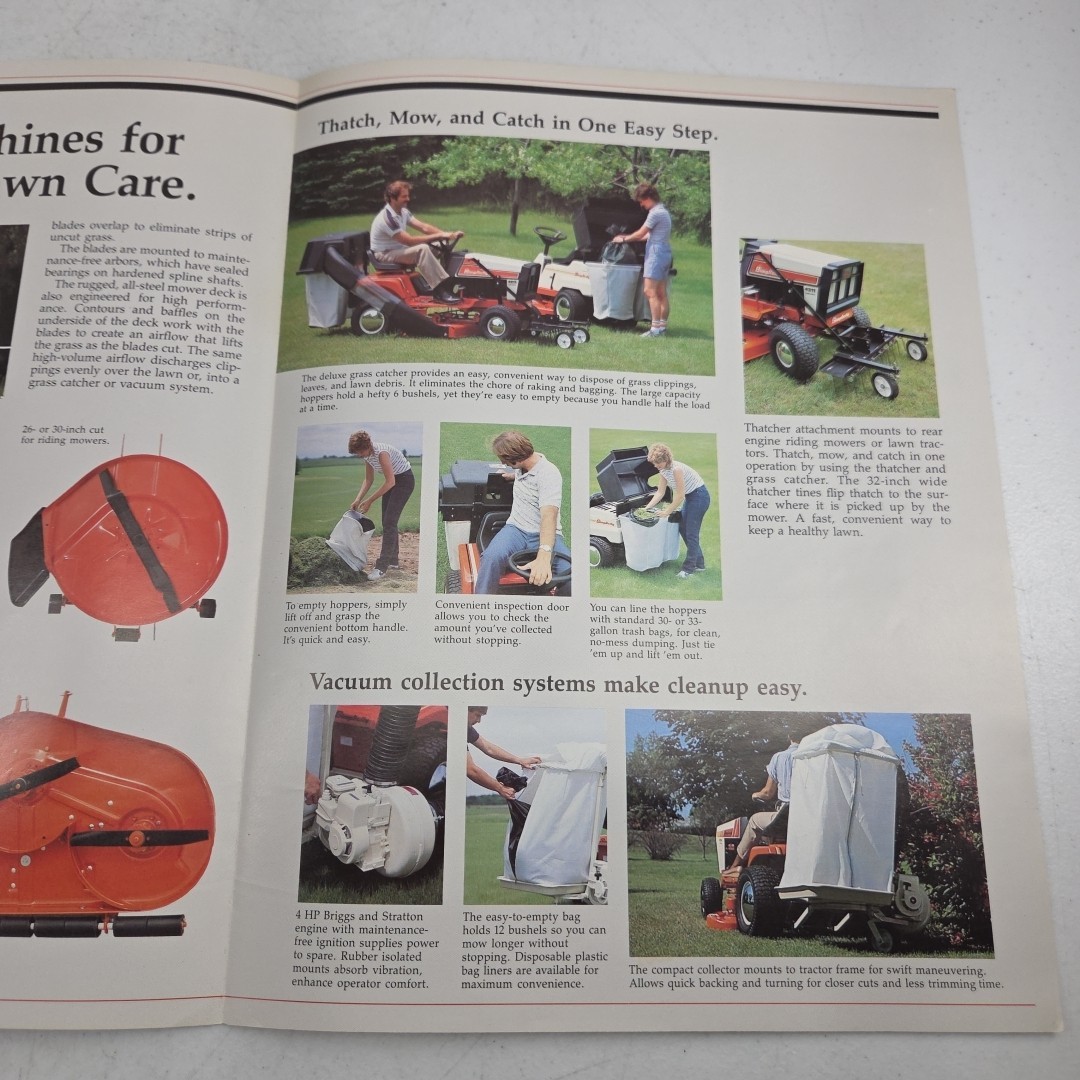 Vintage 1984 Simplicity Sales Brochure Lawn Care Systems Mowers Tractors