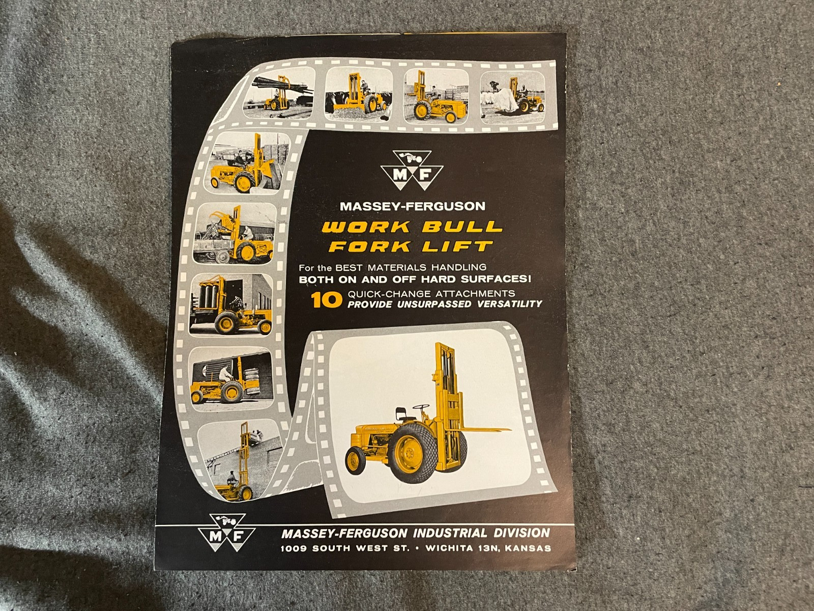 1950’s Massey Harris Ferguson Work Bulls Life Brochure Spec Sheet 4 Pages