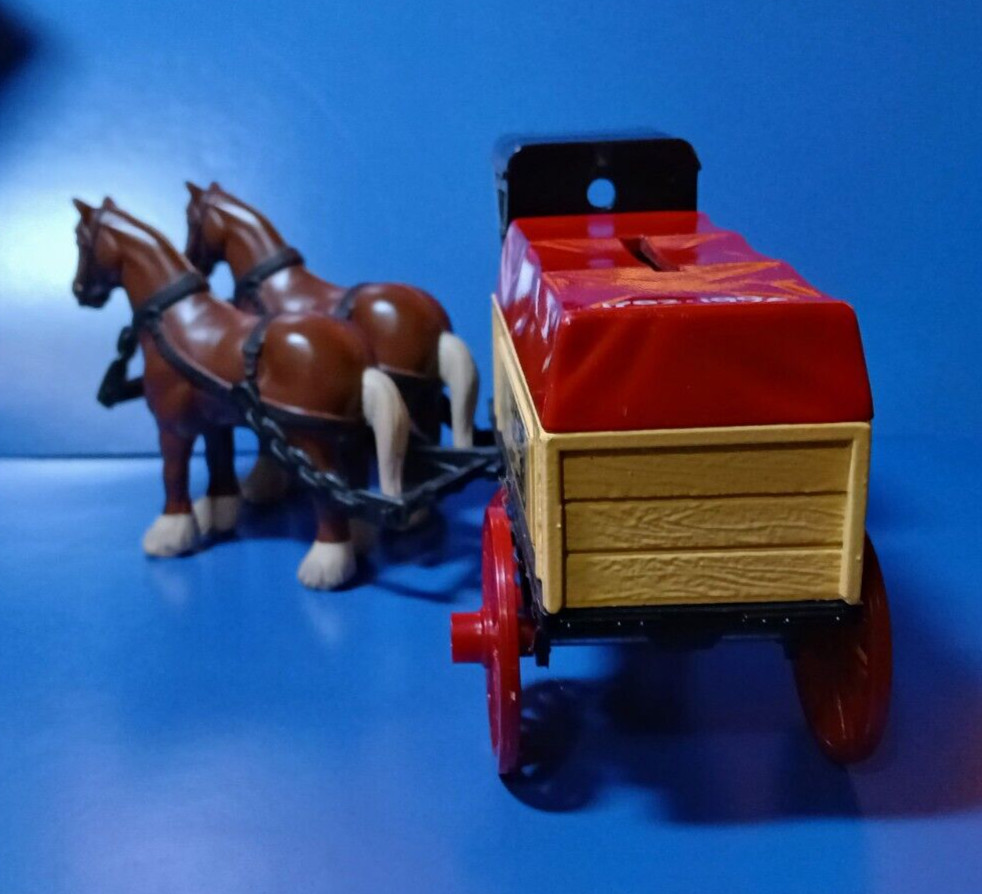 ERTL🔥Farmer’s Almanac🪙Horse and Delivery Wagon Bank🪙