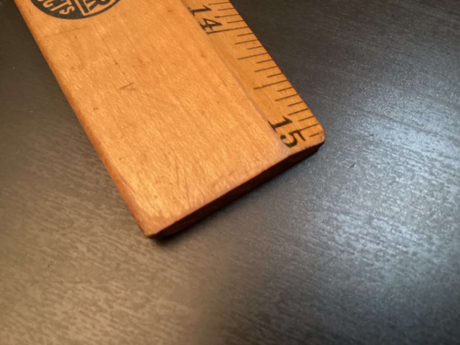 VTG 15″ WOOD RULER YETTER MFG CO COLCHESTER IL FARM EQUIPMENT PRODUCT LINE