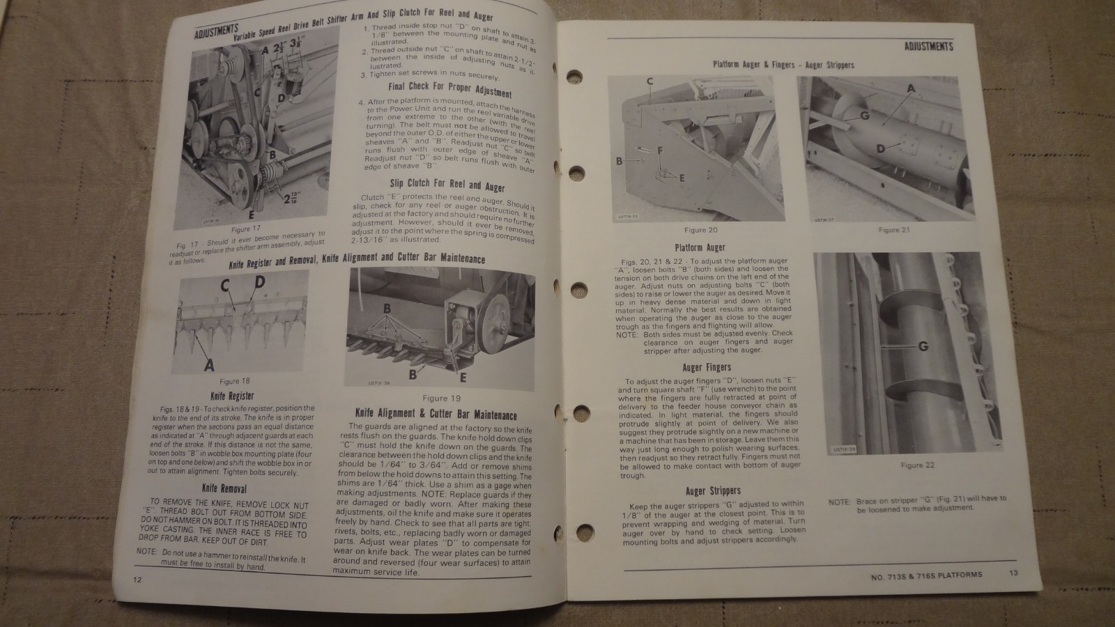 New Idea 713S 716S Grain Head Operator’s Manual US-191