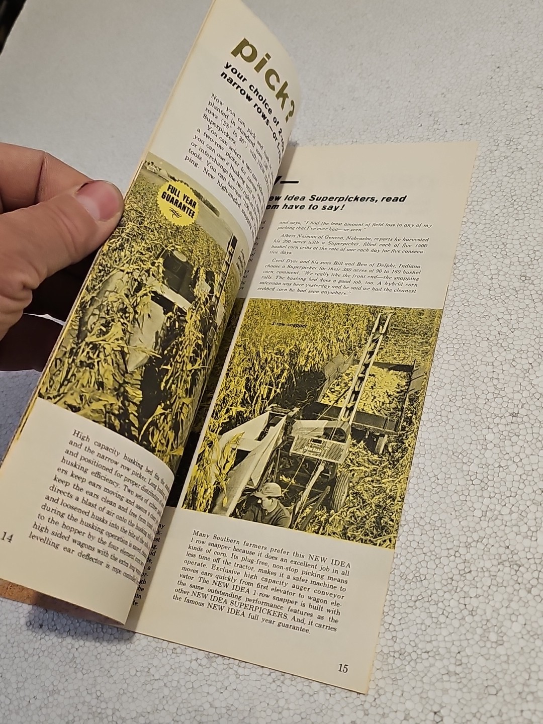 New Idea Buyers Guide For Winter 1963 1964 Sales Brochure Complete