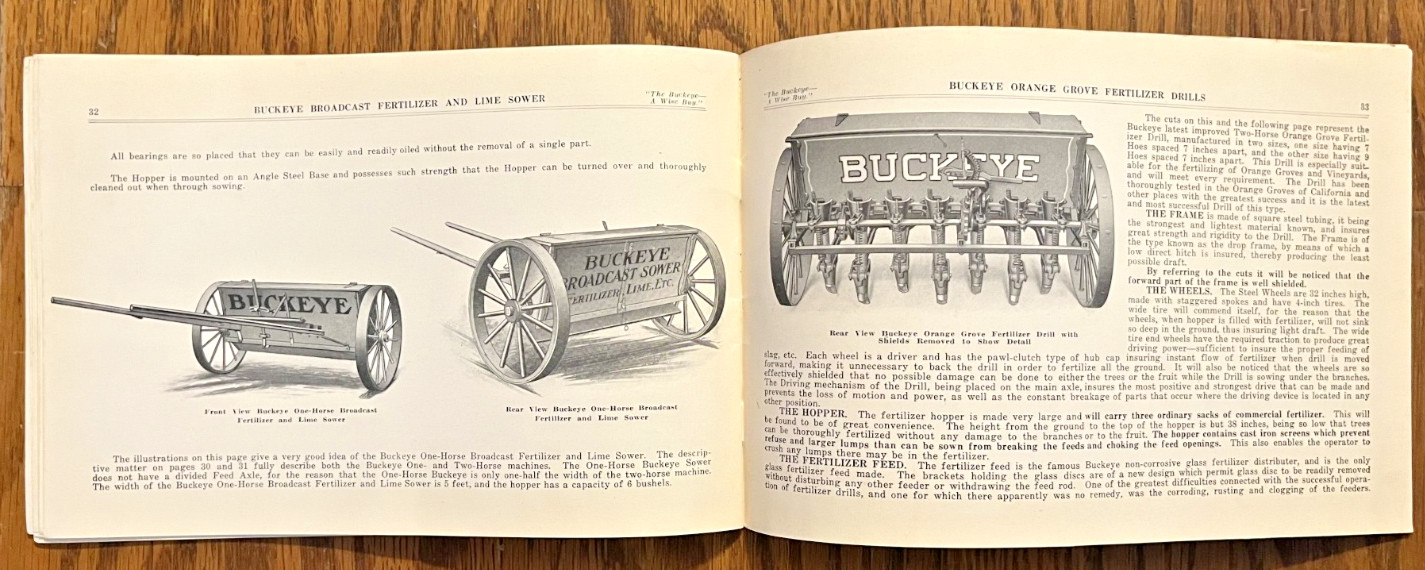 Buckeye Grain Drills Grass Seed & Fertilizer Sowers American Seeding Machine Co