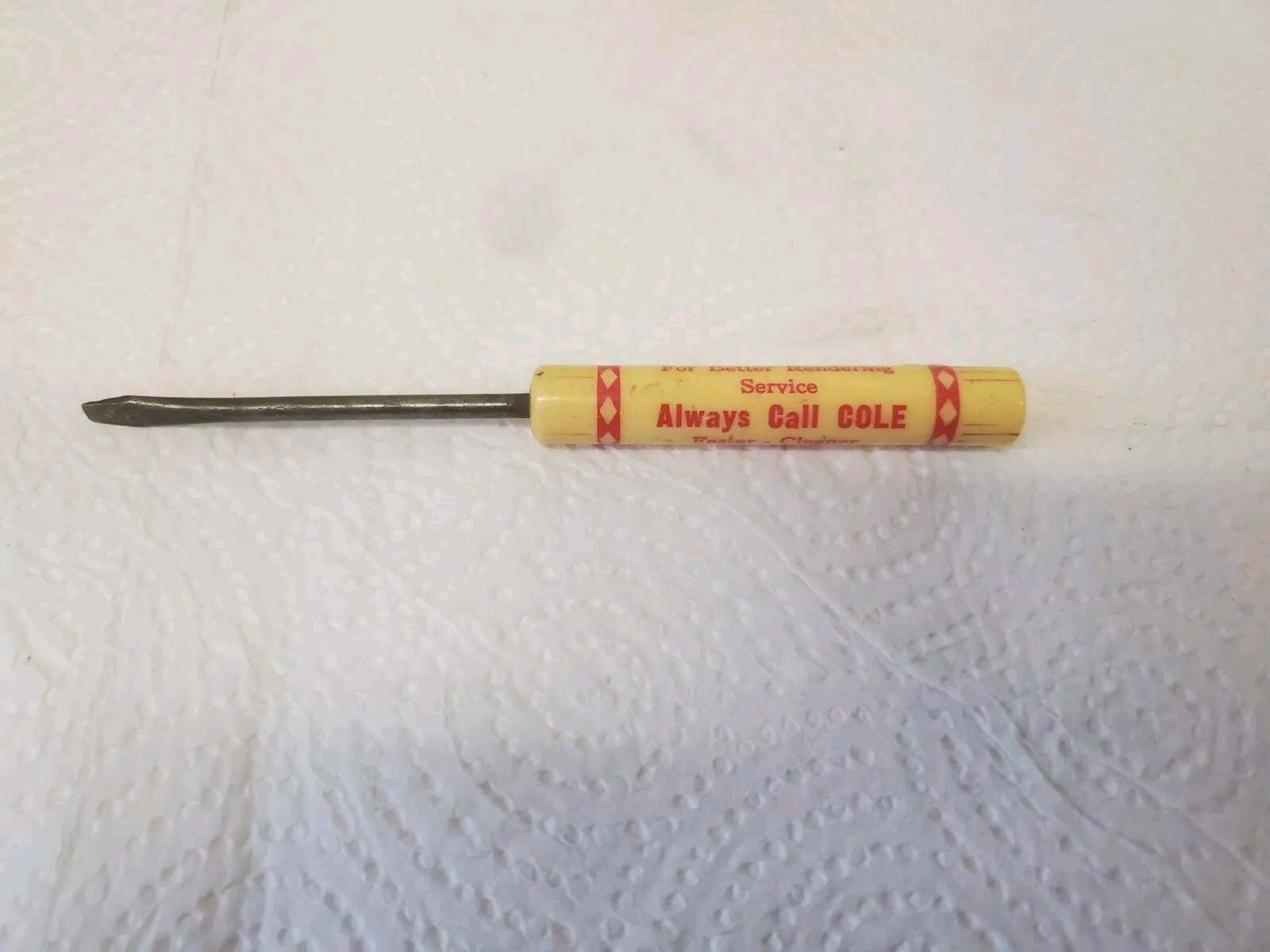 Small 4-1/3″ Screwdriver Cole Rendering Service Hudson Waterloo Phone Iowa