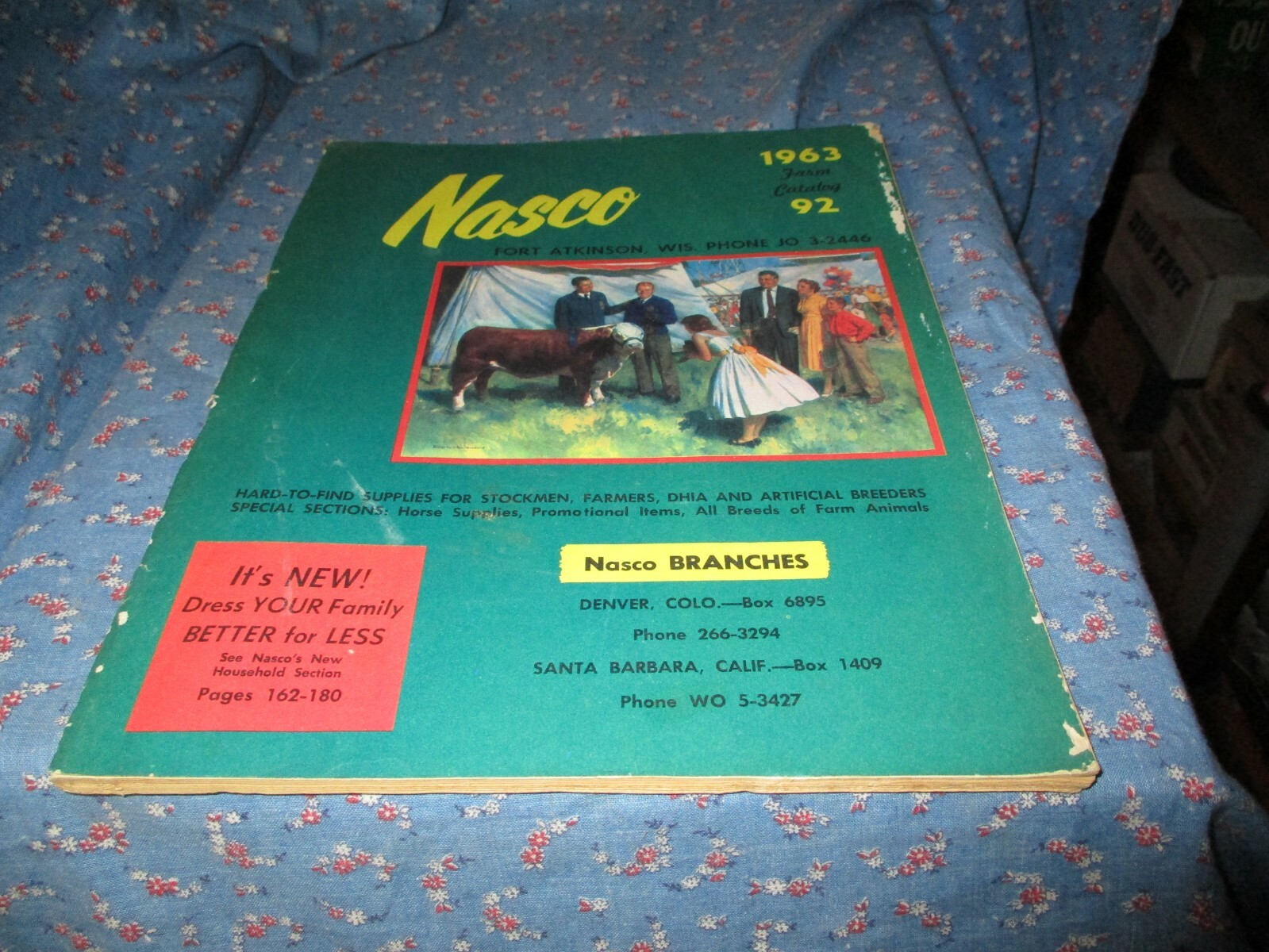 1963 Nasco Farm Catalog 92 180 Pages Fort Atkinson Wis Note Cover Wear