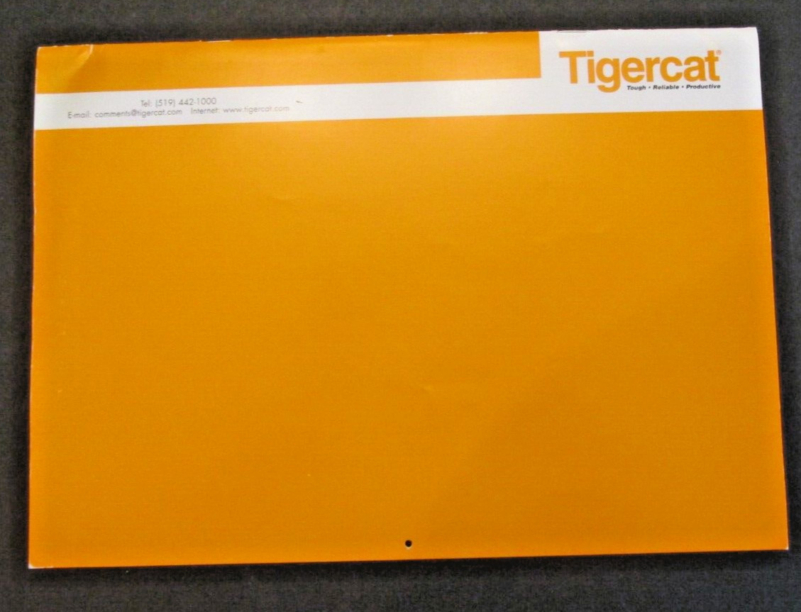 TIGERCAT Manufacturing 2010 Calendar Dealer Paris Ontario Canada Ad Brochure