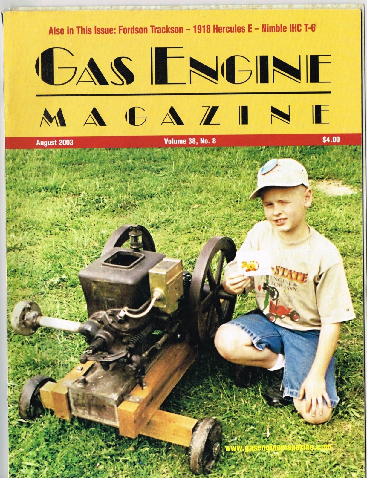 GAS ENGINE magazine August 2003, McLeod, Illinios Tractor